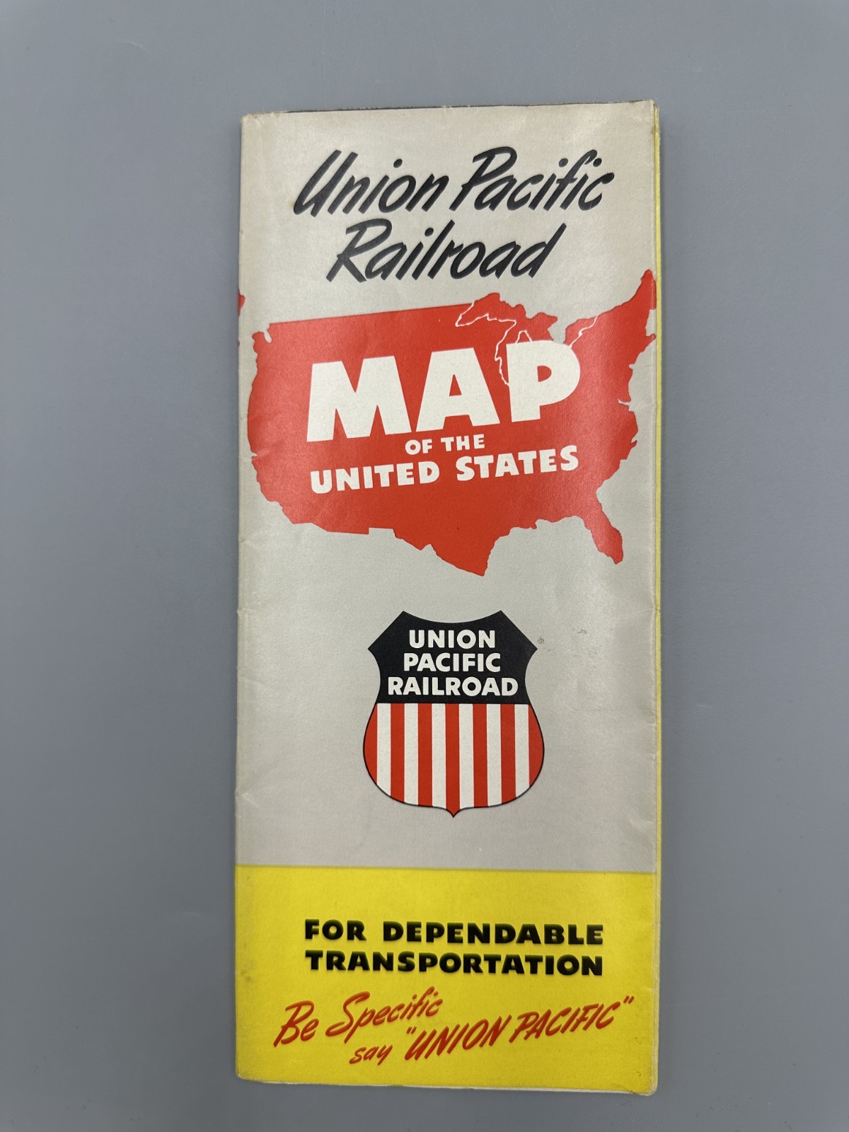 1956 UNION PACIFIC RAILROAD United States MAP Brochure