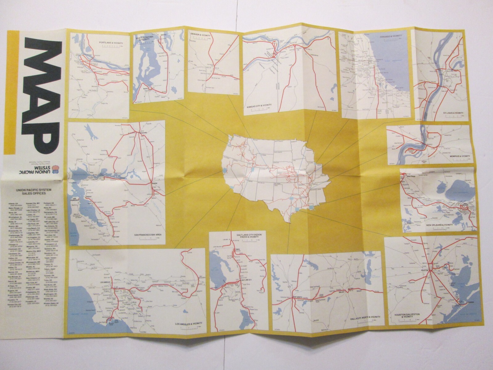 Union Pacific Missouri Pacific Map 1984