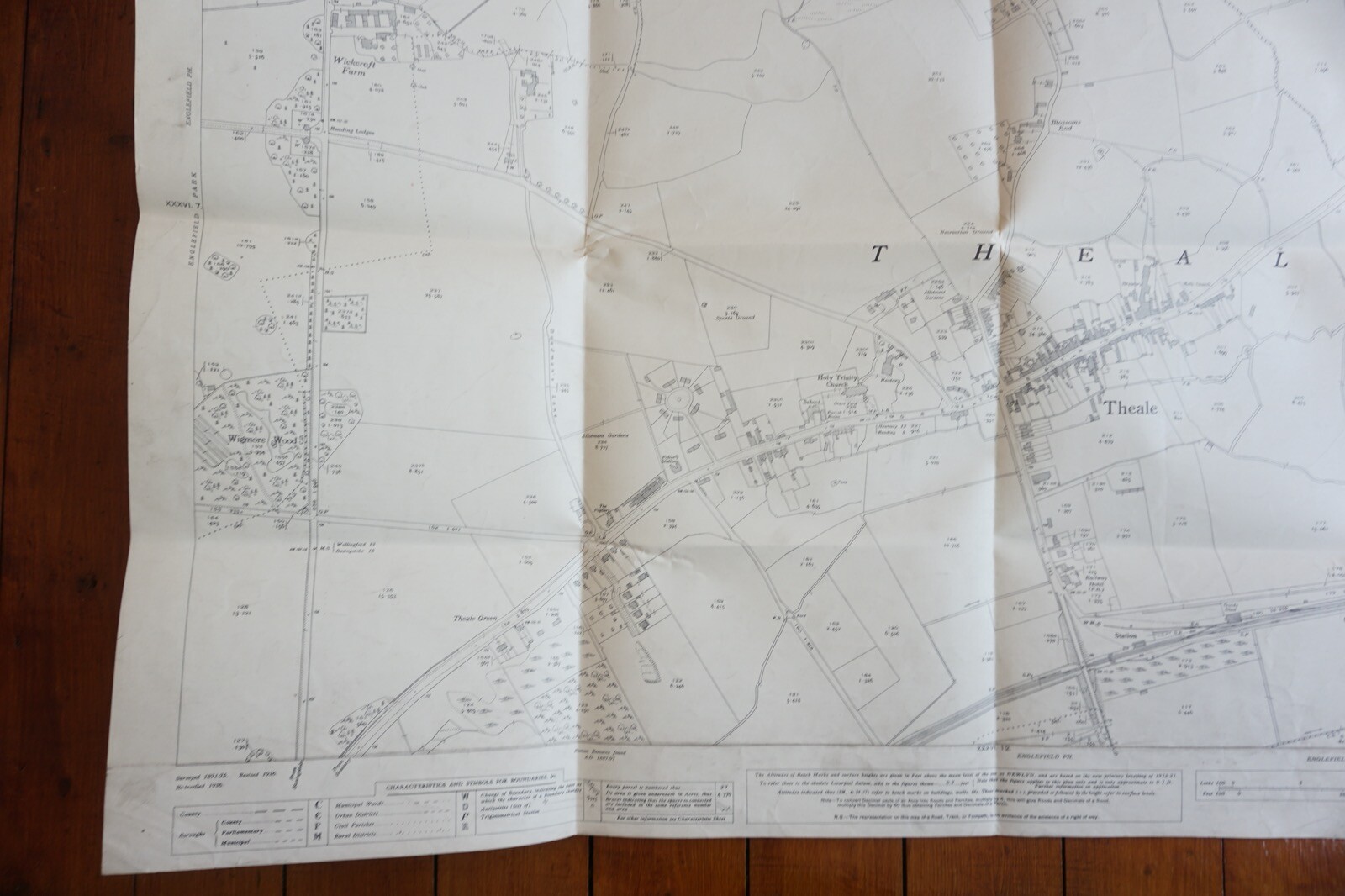 1938 Theale Berkshire GWR Great Western Railway OS Railway Map