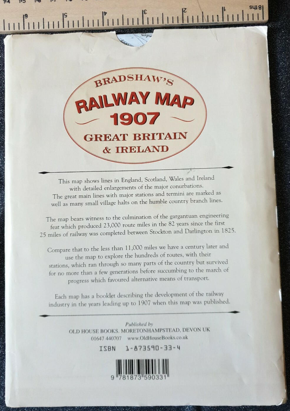 Bradshaw’s Railway Map 1907 Great Britain And Ireland. Reproduction.
