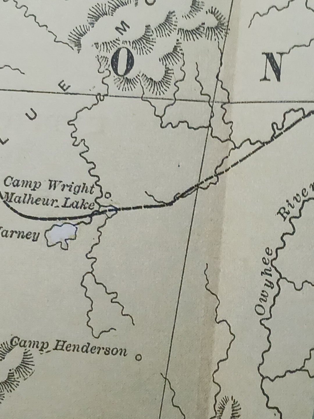 1892 Antique RAILROAD MAP Washington Oregon Utah Train Route Lines 9×11″ Color