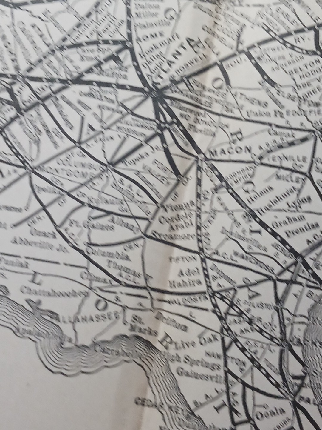~1904 dated Train Map SOUTHERN RAILWAY SYSTEM all Railroad Routes Stations 9×11″