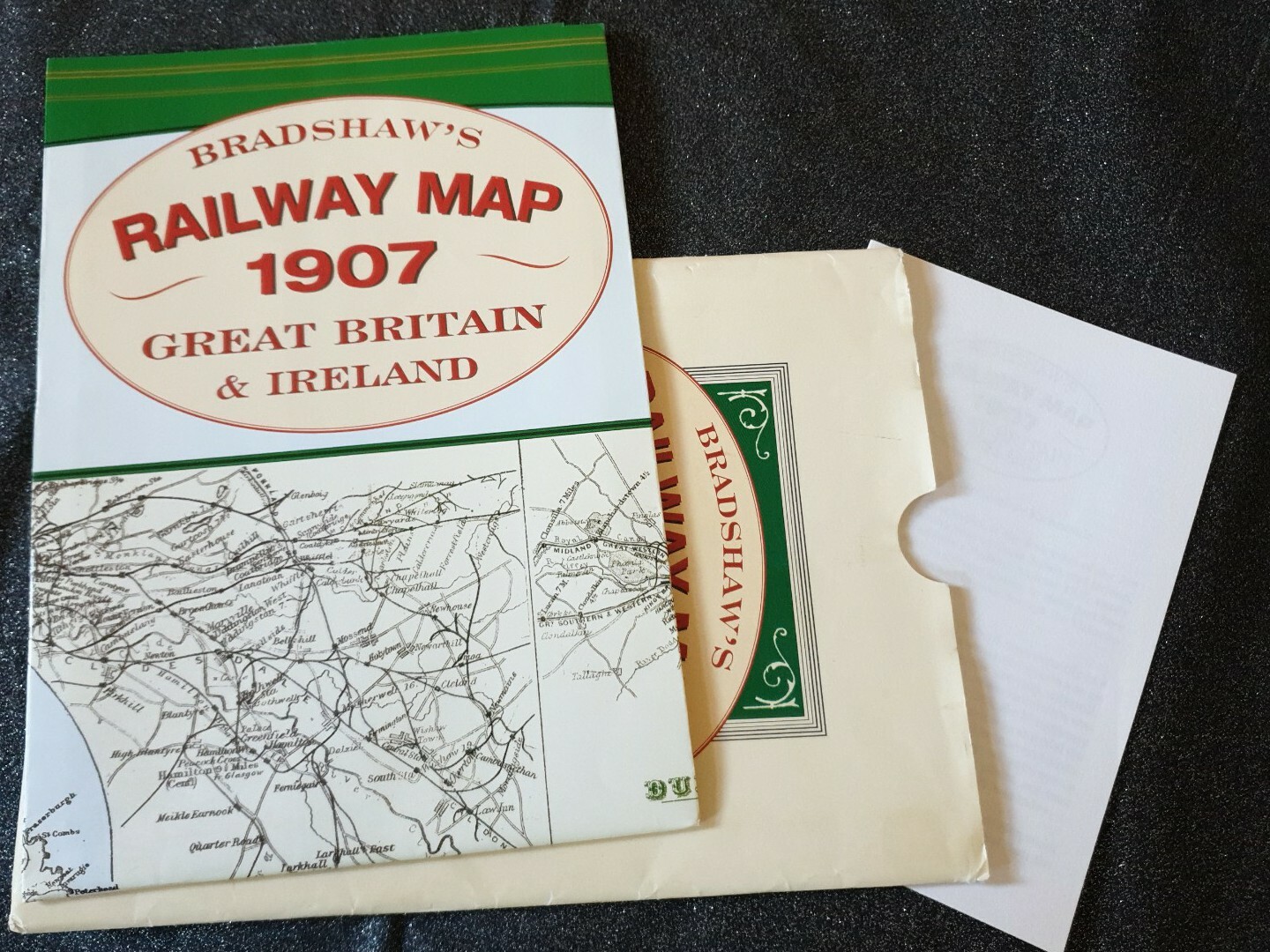 Bradshaw’s Railway Map 1907 Great Britain And Ireland. Reproduction.