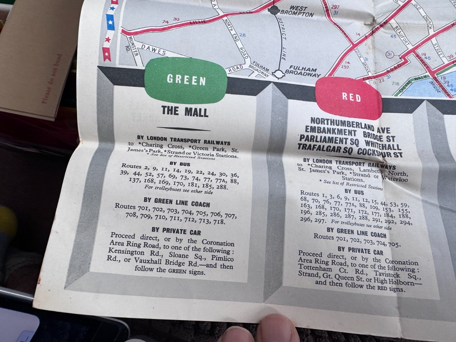 London Transport Underground Tube Map 1953 – Coronation Queen Elizabeth II