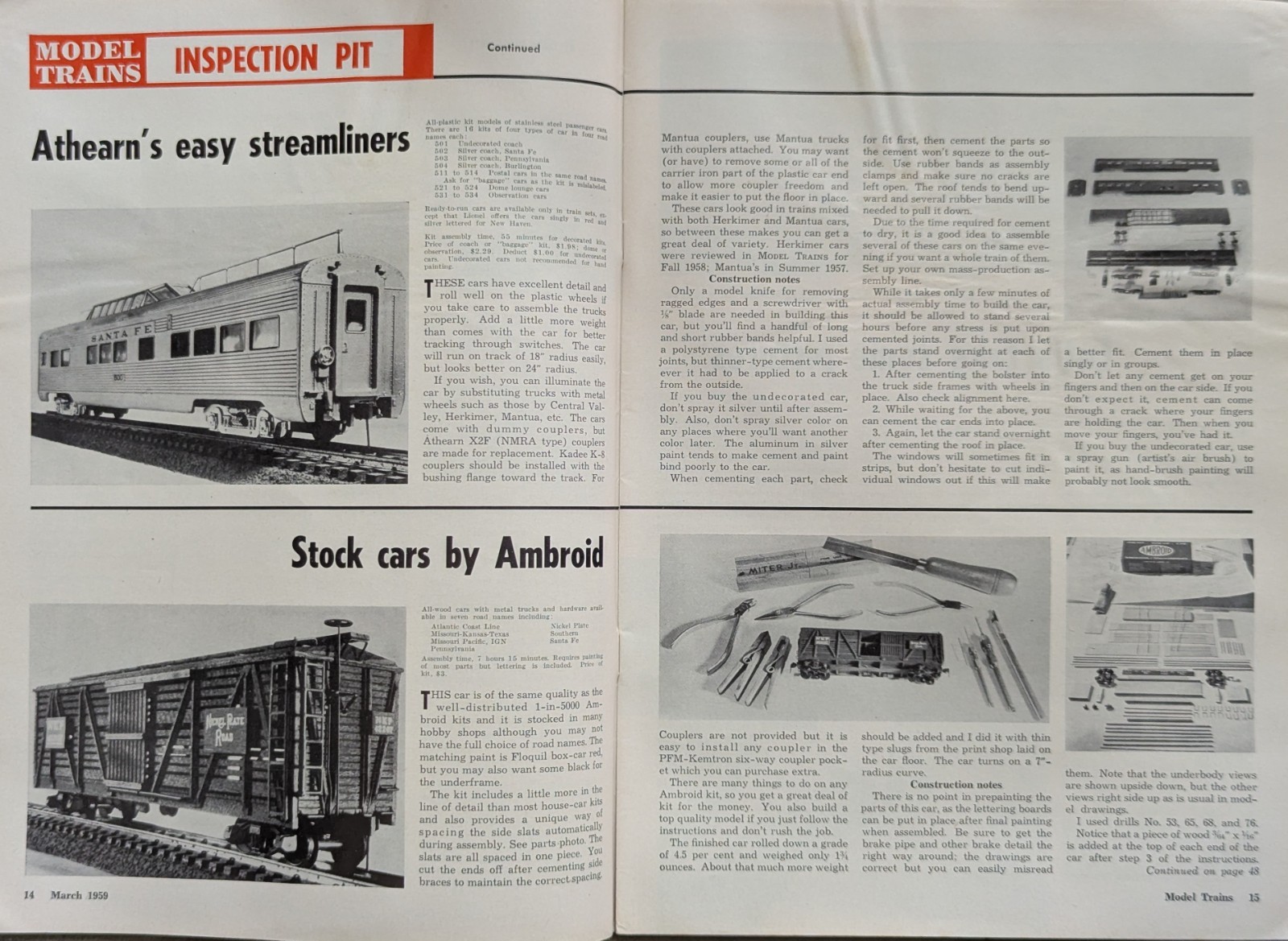 ***VINTAGE 1959 MODEL TRAINS RAILROADING MADE EASY MAGAZINE***