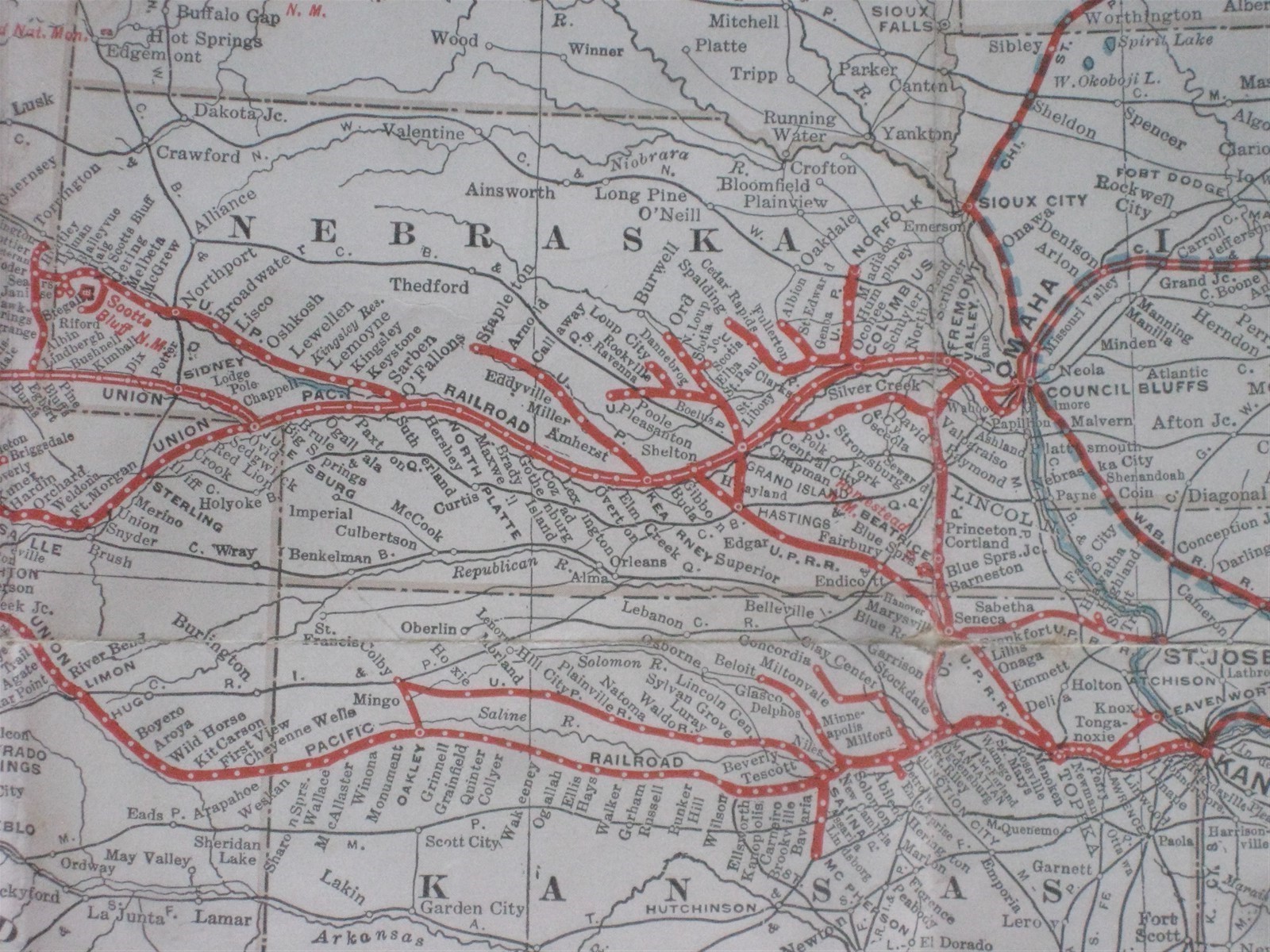 1949 UNION PACIFIC RAILROAD United States System Map Connections Photos History