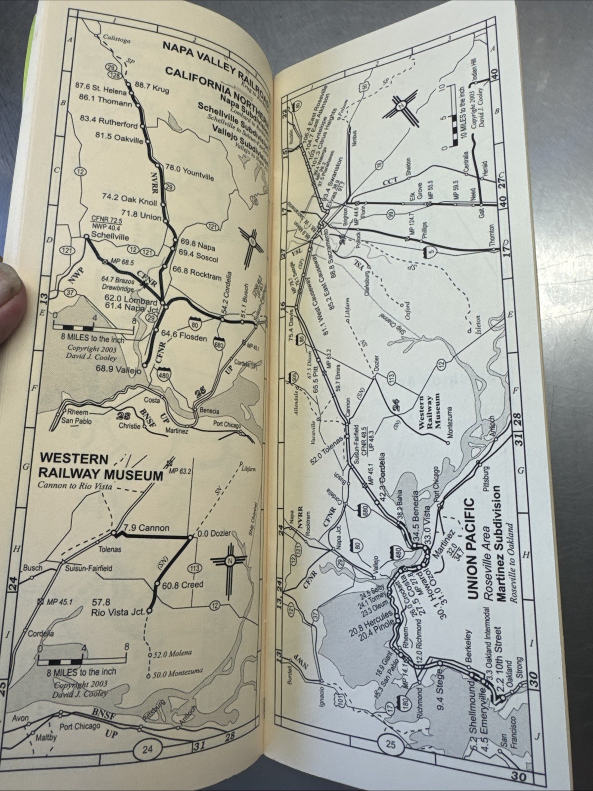 2005 California Railroad Map Pocket Guide. All The State Including Station Index