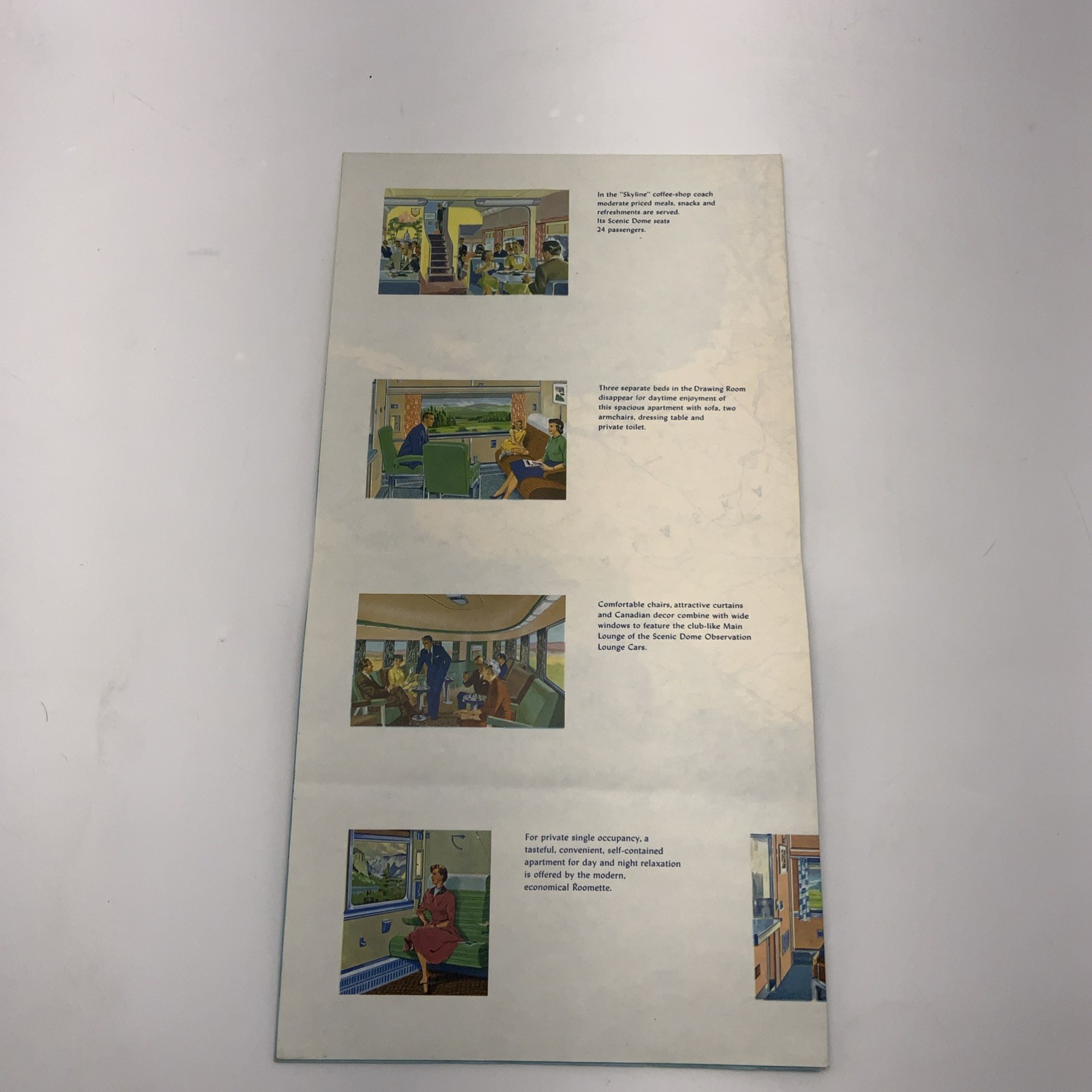 CANADIAN PACIFIC – LARGE POSTER TYPE FOLDOUT ALL SERVICES MAP – 40”x 31”