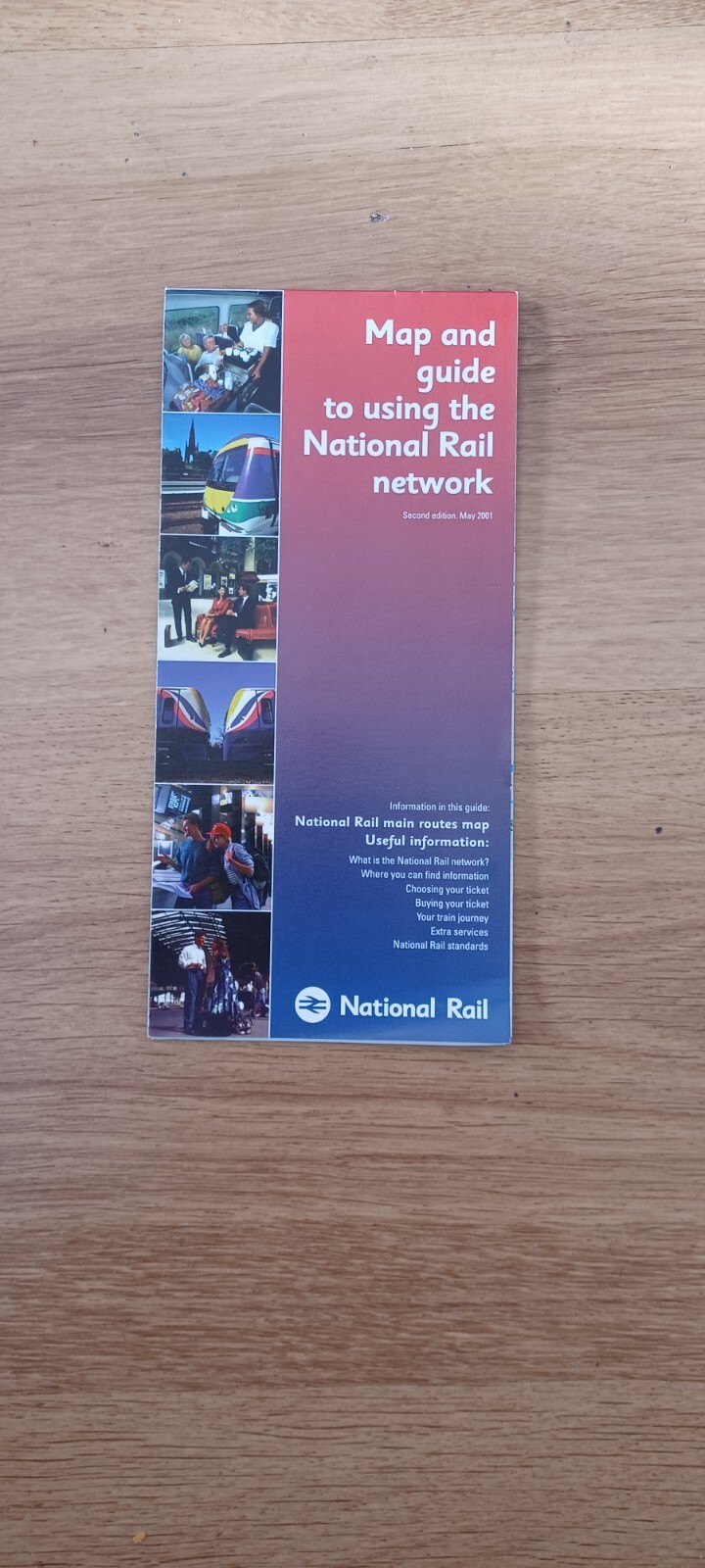 Map And Guide To Using The National Rail Network 2001