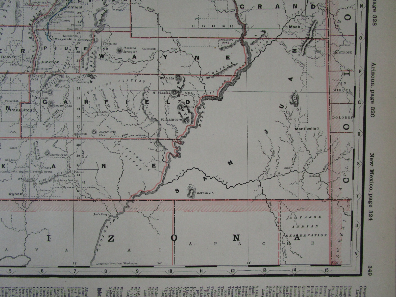 UT 1897 UTAH CRAM STEAM RAILROAD Map. Cram. OGDEN & HOT SPRINGS RR; SP; UP
