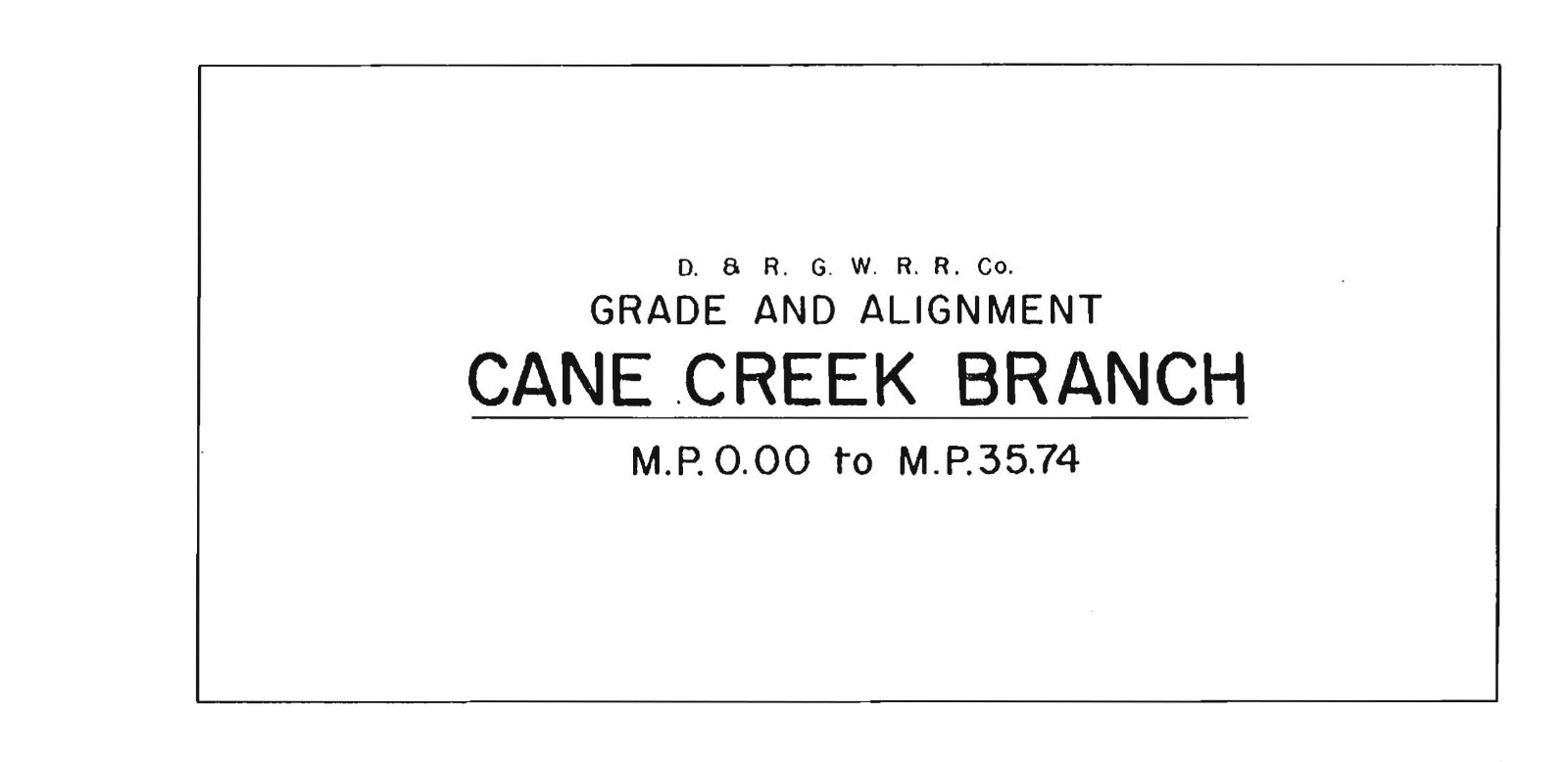 Denver & Rio Grande Western Utah Branches Grade & Alignment PDF Pages on DVD