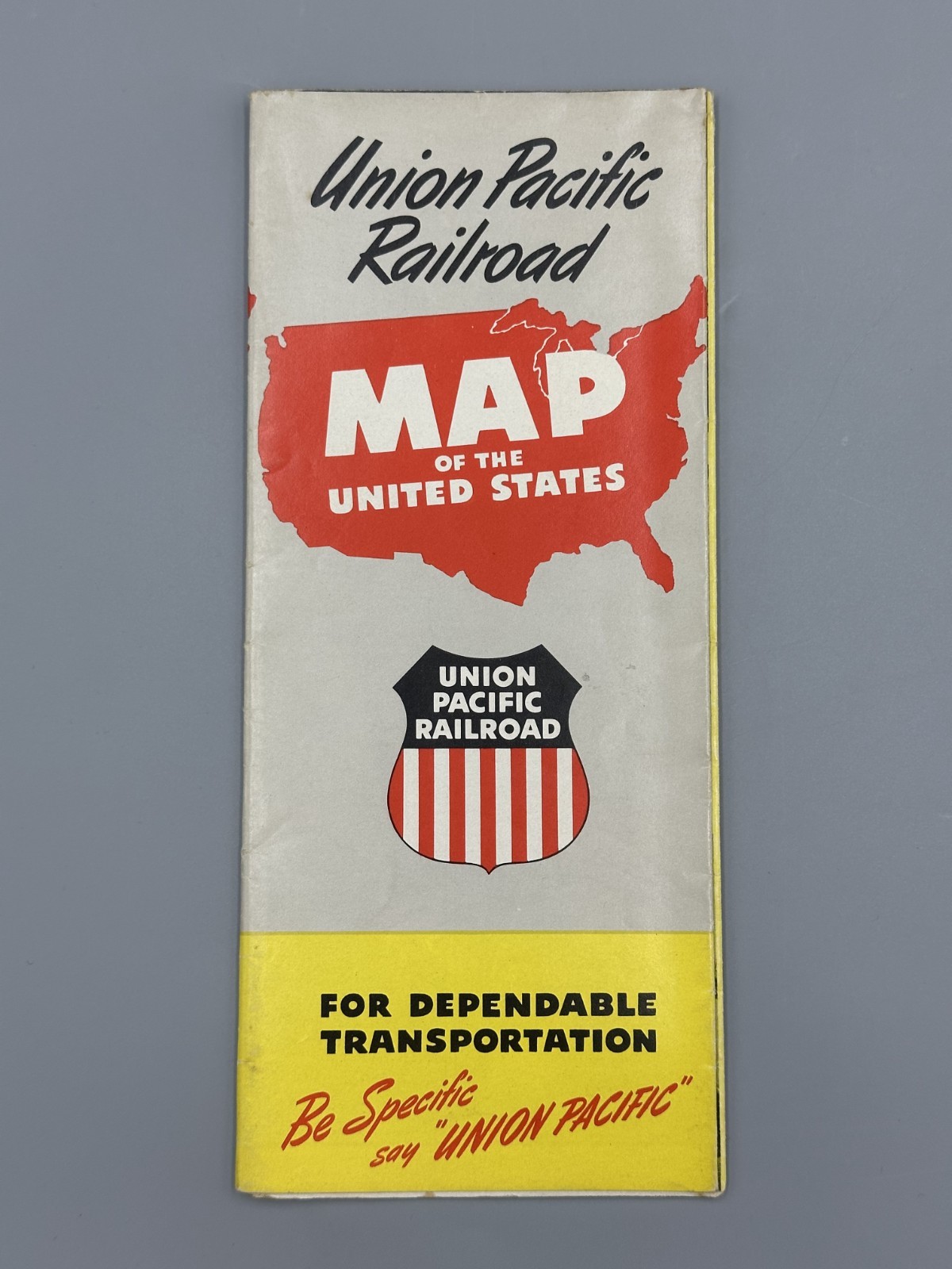 1956 UNION PACIFIC RAILROAD United States MAP Brochure