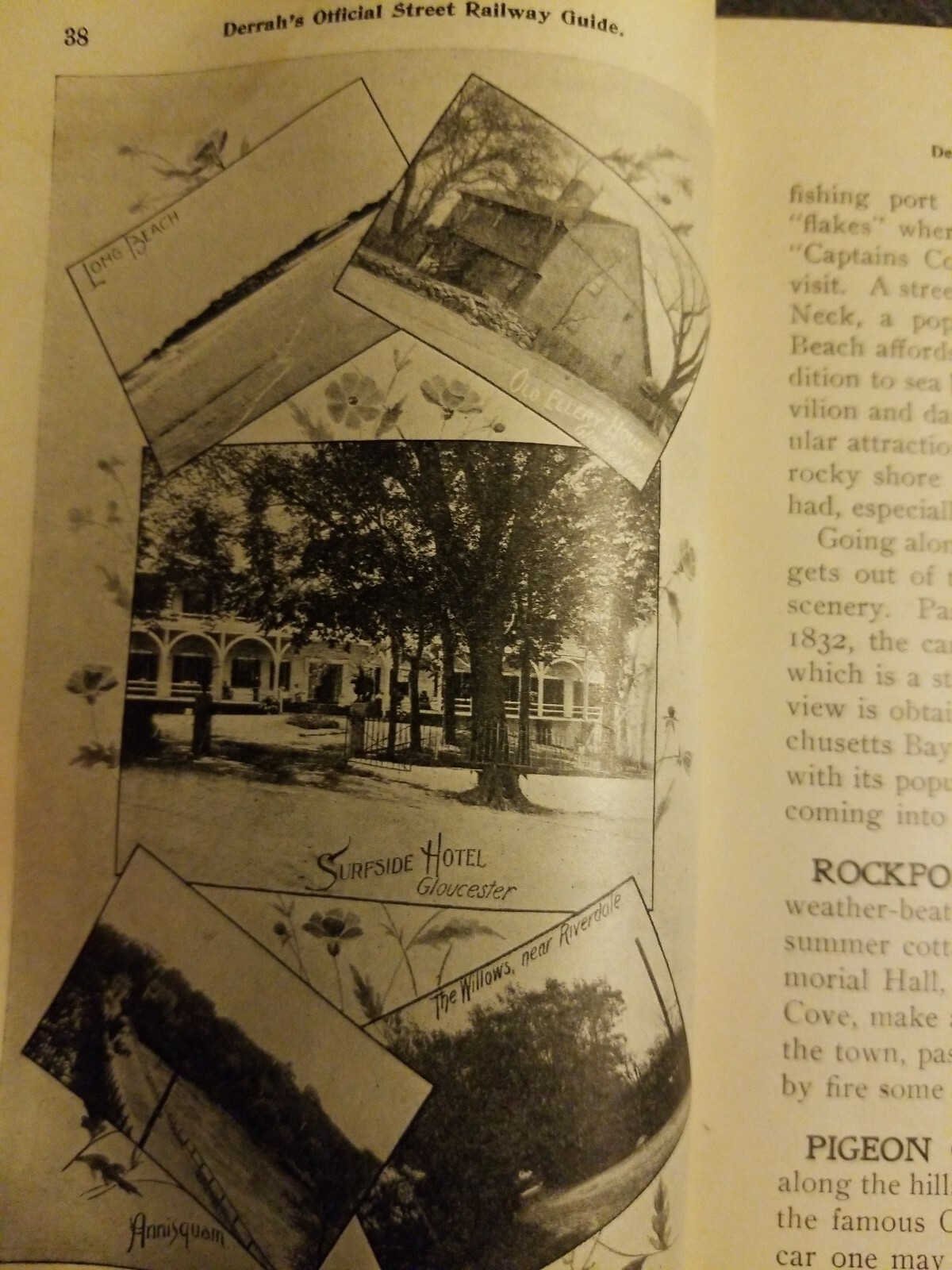 1900 DERRAH’S EASTERN NEW ENGLAND STREET TROLLEY RAILWAY GUIDE – BOSTON SITES