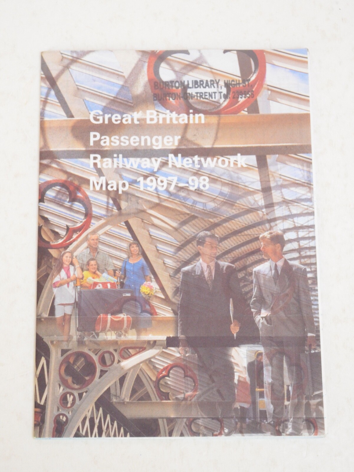 Railway Map British Rail Passenger Network Map 1997-98