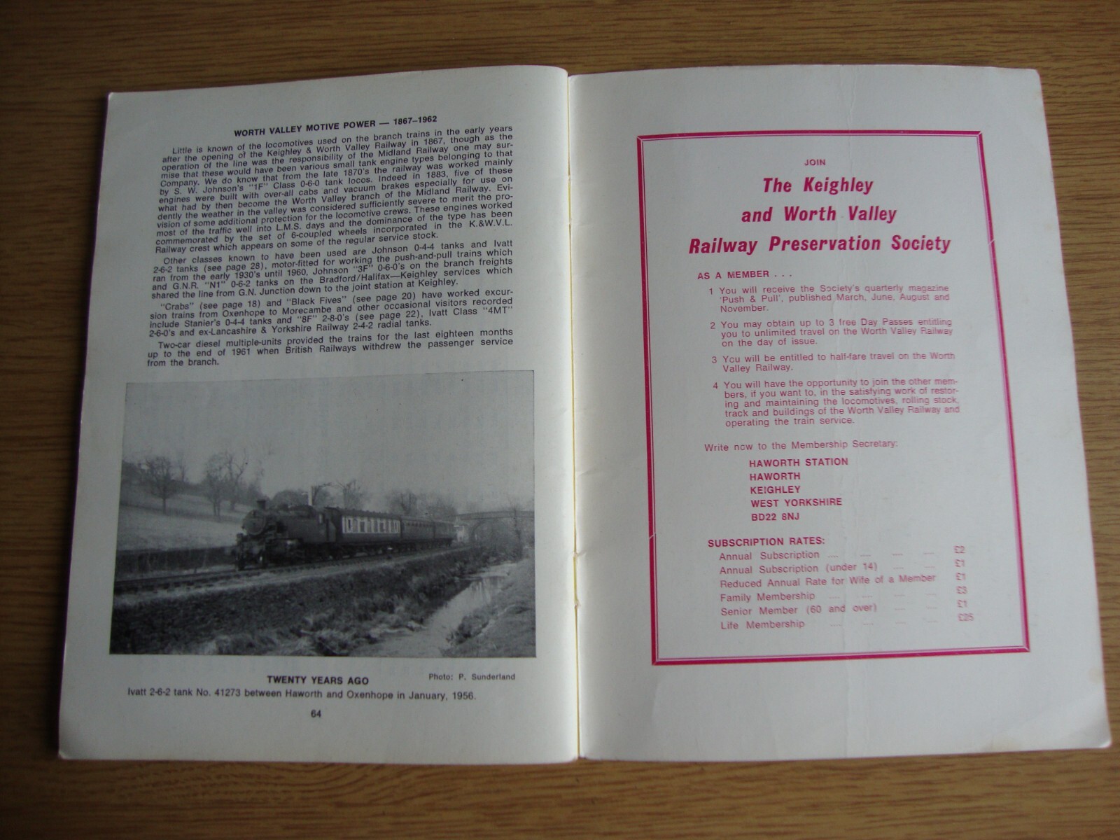 1976 Keighley and Worth Valley Railway – Stockbook – Robin Lush & Ian Holt