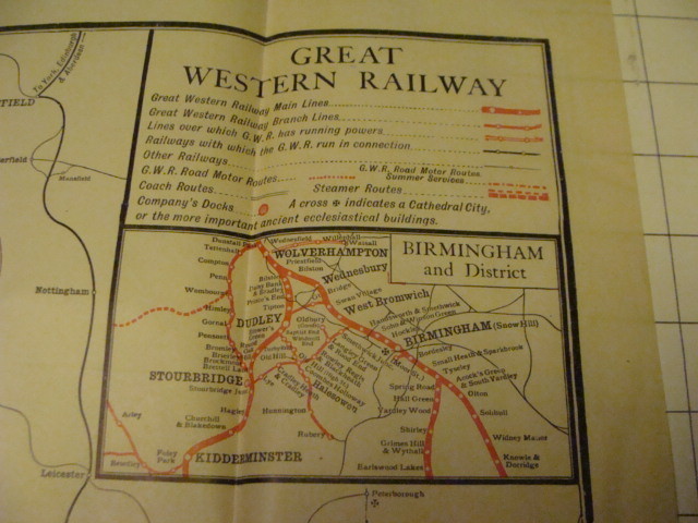 Vintage Original Guide book: 1927 THE OCEAN COAST w GREAT WESTERN RAILWAY MAP
