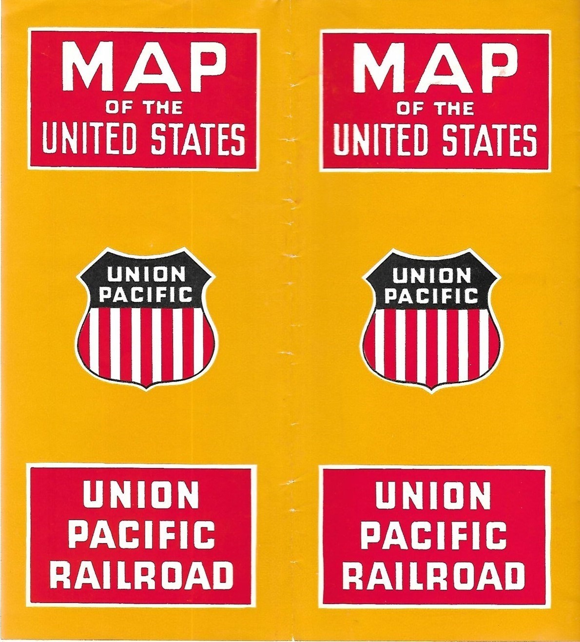 1949 UNION PACIFIC RAILROAD United States System Map Connections Photos History
