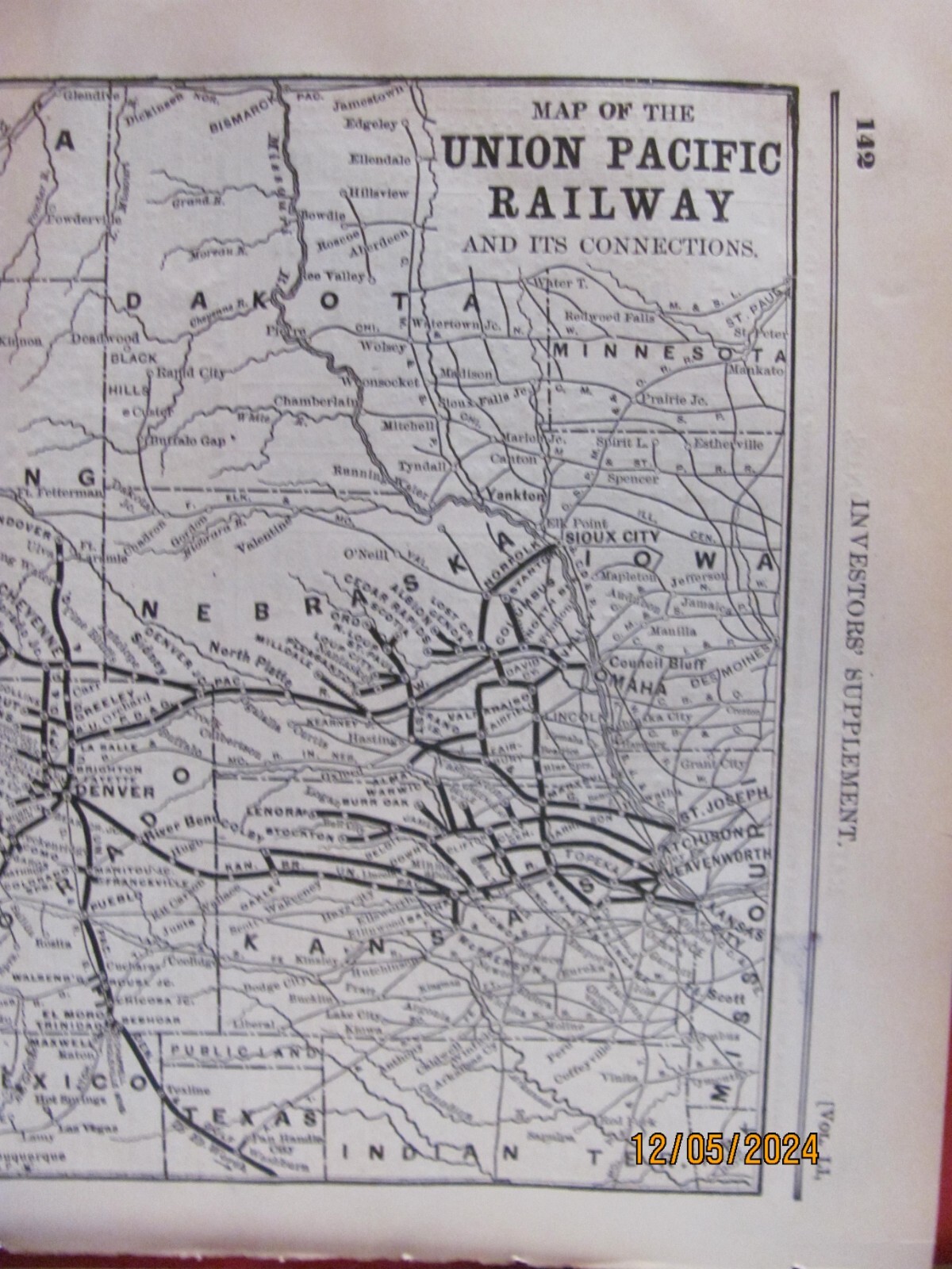 1890 UNION PACIFIC + CENTRAL PACIFIC RAILROAD ORIGINAL SYSTEM ROUTE MAPS