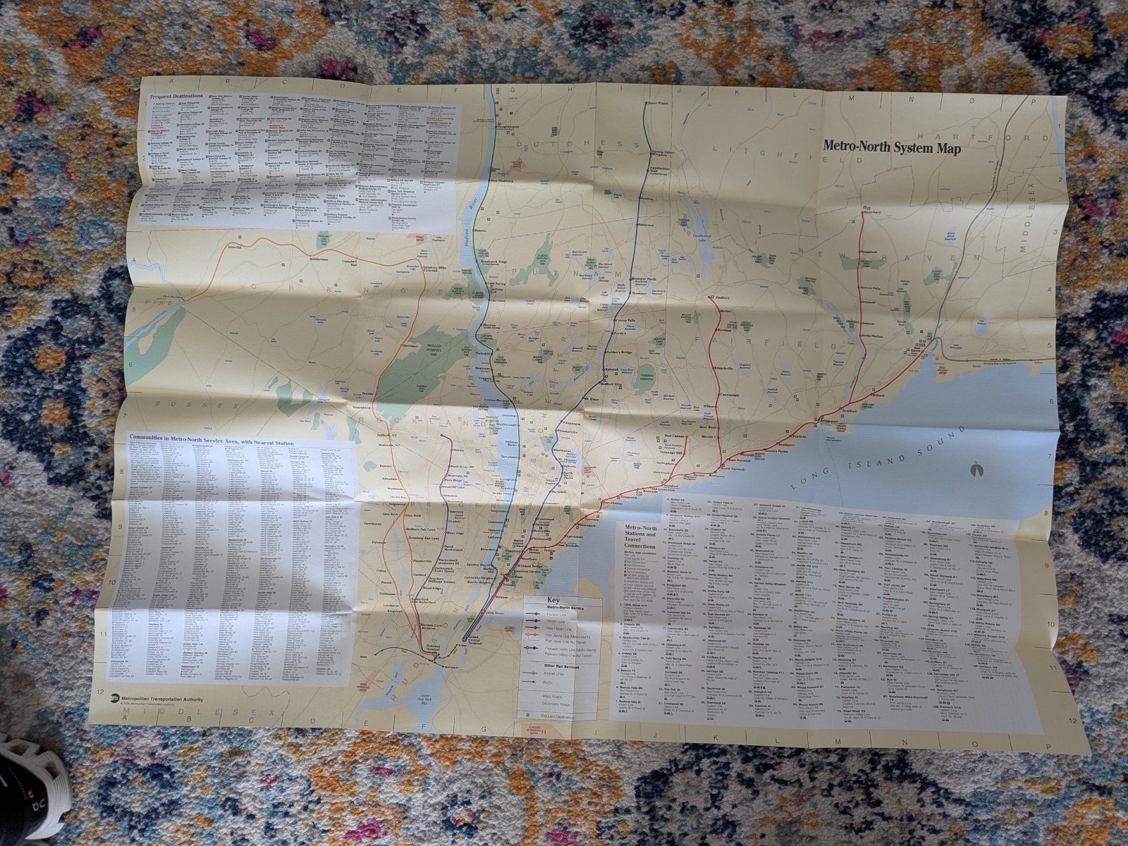 Metro-North Railroad Guide & Map 1995