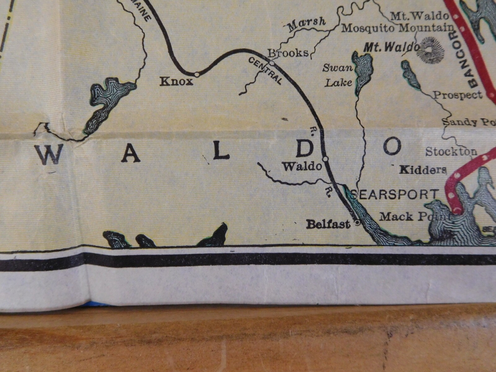 Map Bangor & Aroostook Railroad Company 1931?