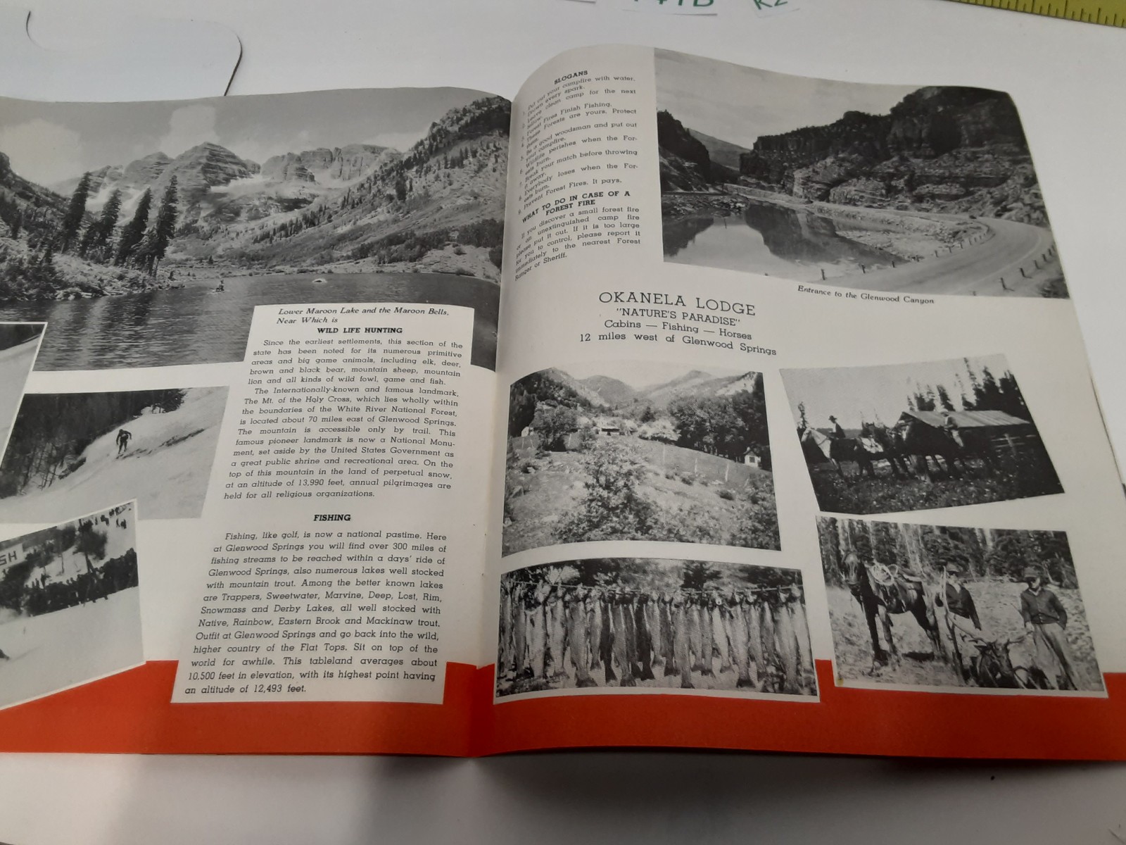 Western Wonderlands Union Pacific Railroad & Glenwood Springs Co Fold Out Broch