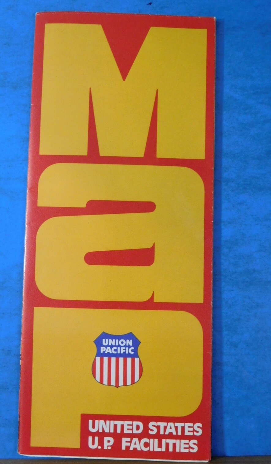 Map Union Pacific Railroad United States U.P. Facilities 1976