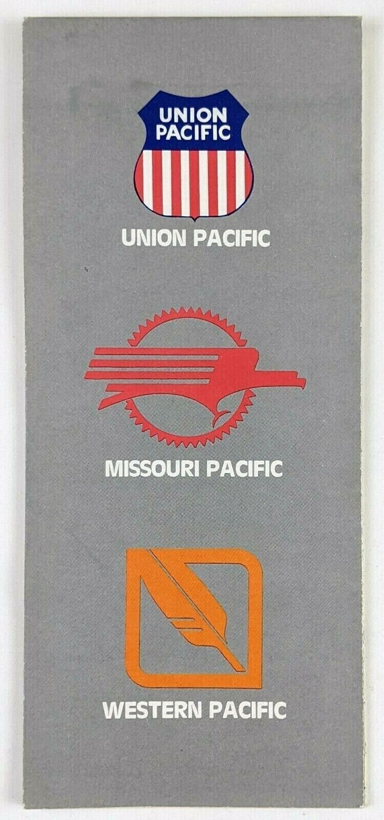 Union Pacific Missouri Pacific Western Pacific Route Map 1980’s