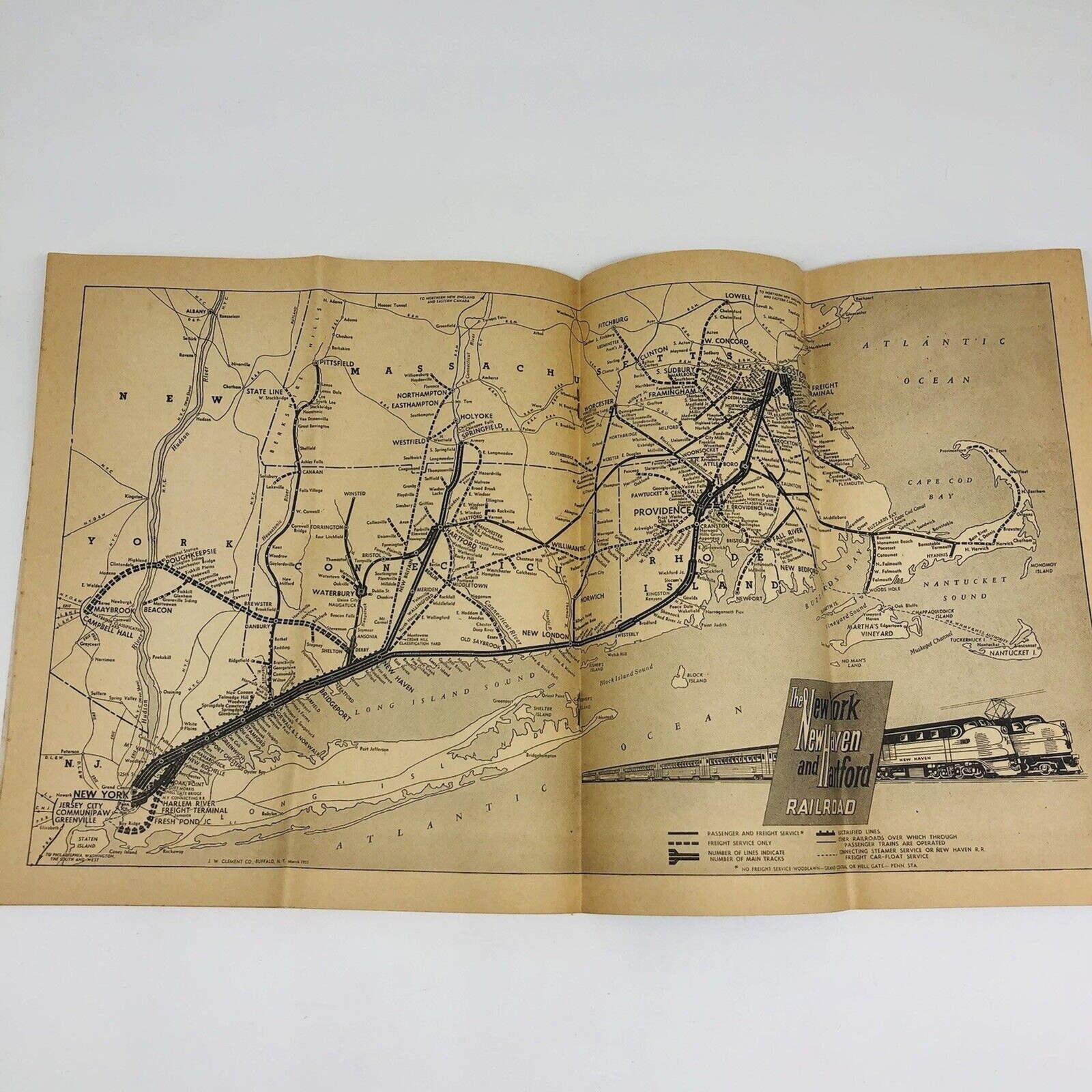The New Haven Railroad The Scenic Shoreline Route Serving NY & New England 1957