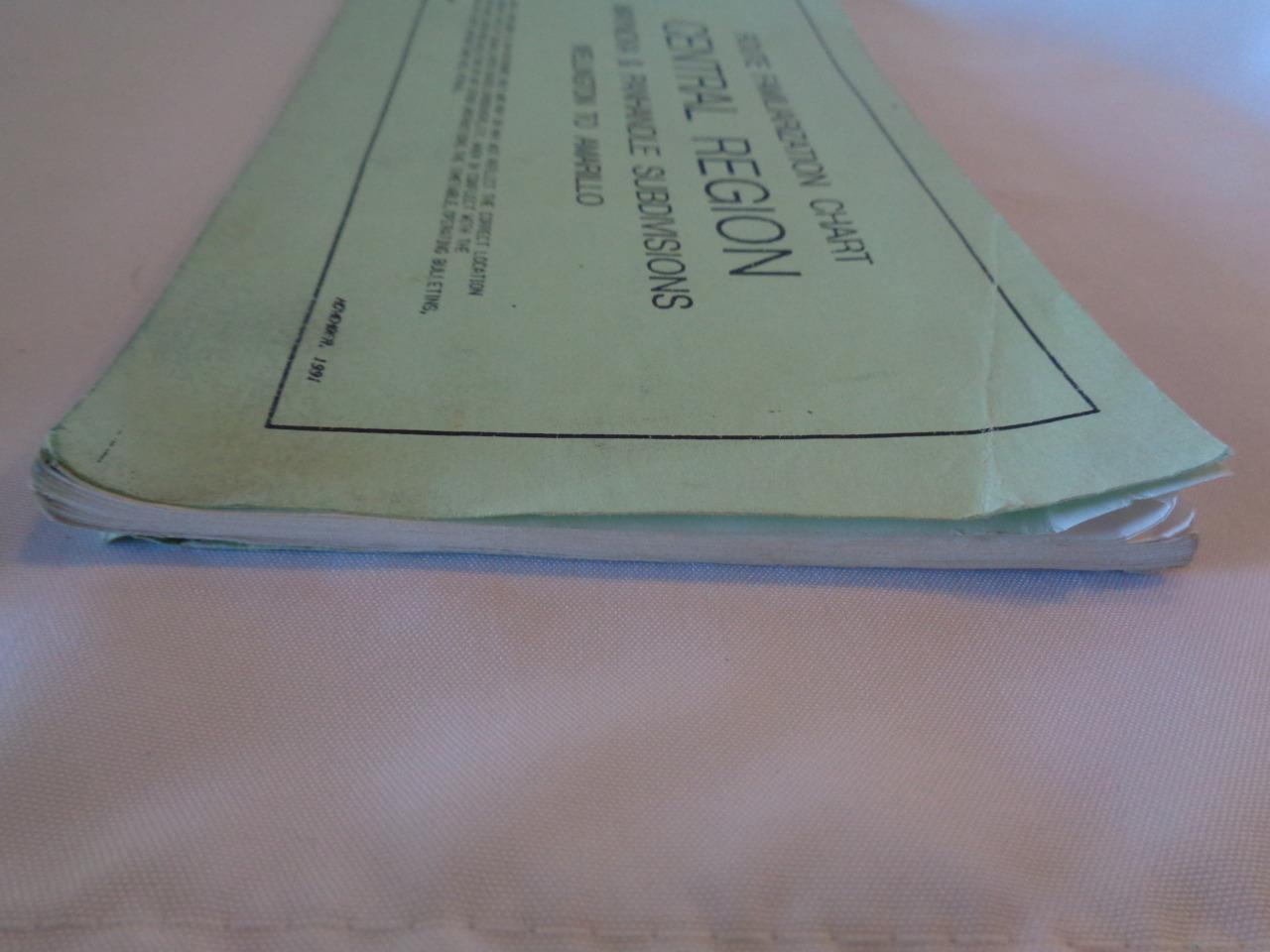 VINTAGE 1991 AT&SF SANTA FE RR ROUTE FAMILIARIZATION CHART CENTRAL REGION