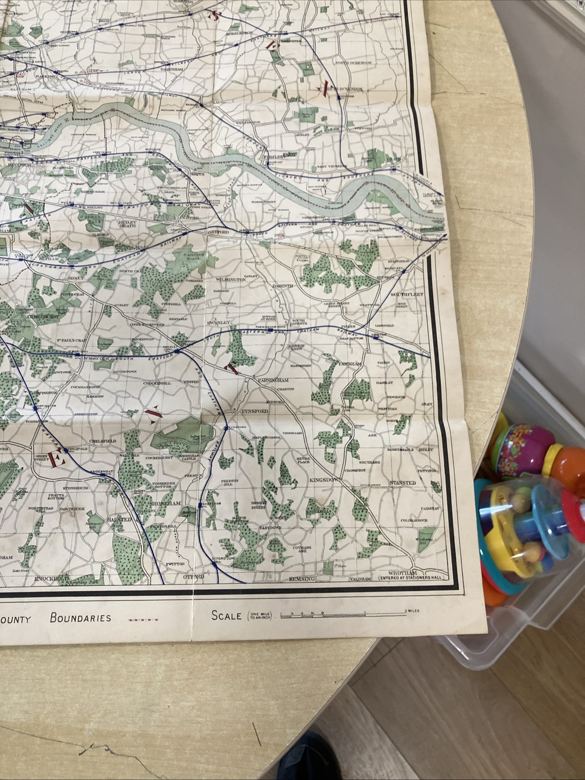 The “District” Map of Greater London & Environs – 1st ed – 1902
