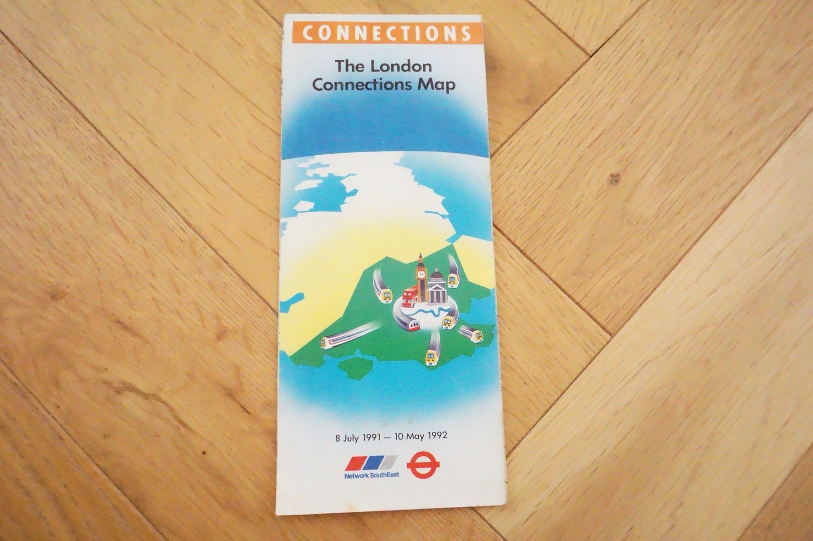 1991 – 1992 NSE Network SouthEast Railway Map