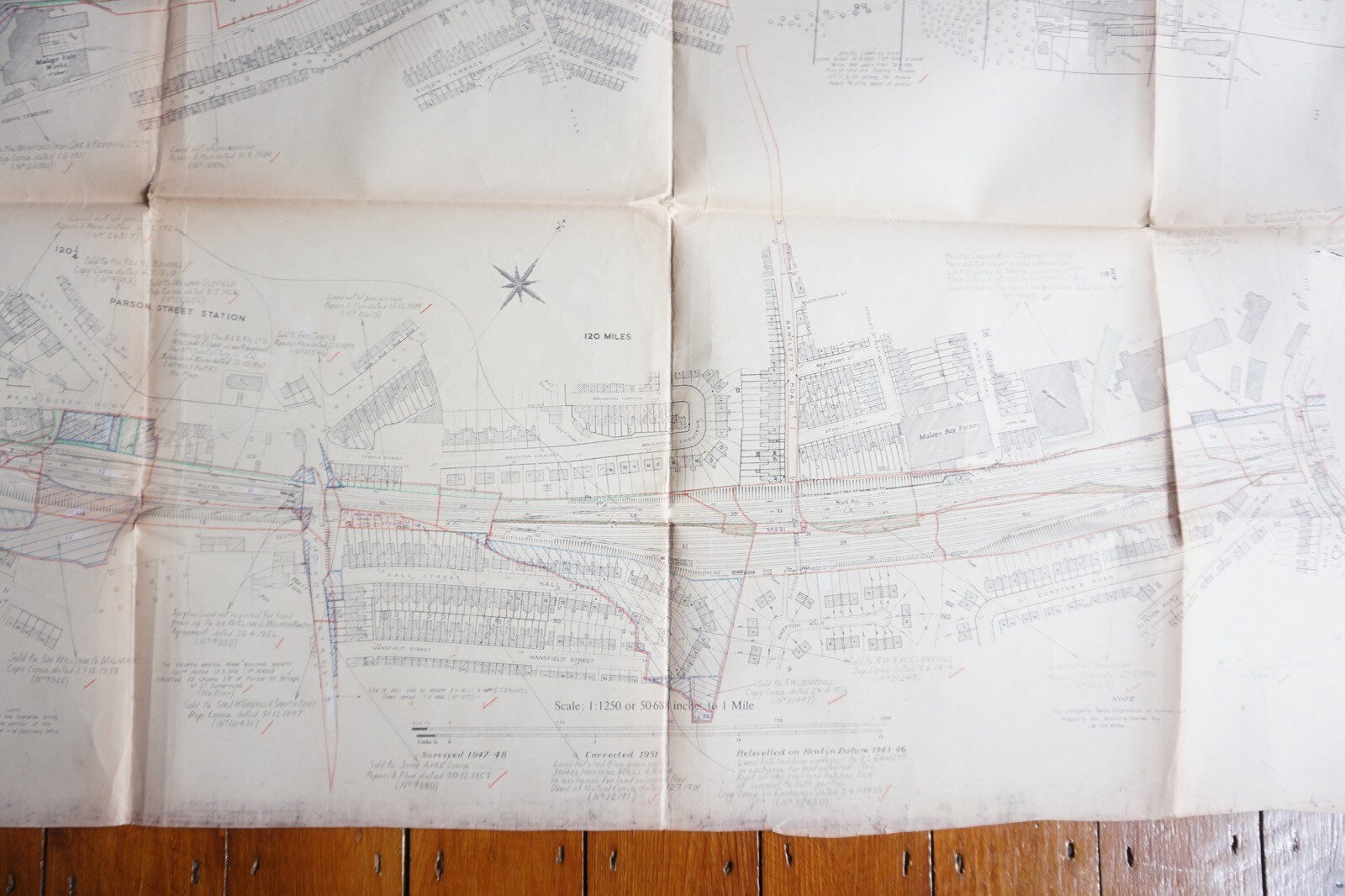 c1960s Bristol Malago Vale Bedminster Stn Railway Map British Rail Western Reg