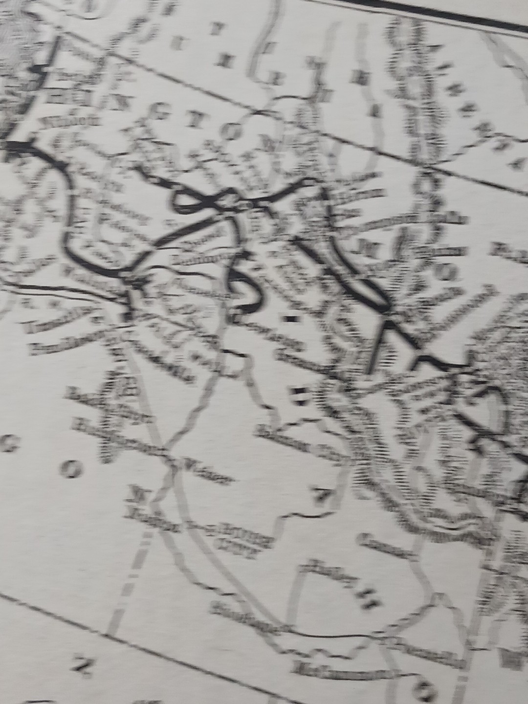 1892 Antique Railway Map NORTHERN PACIFIC RAILROAD all Train Lines Routes Depots