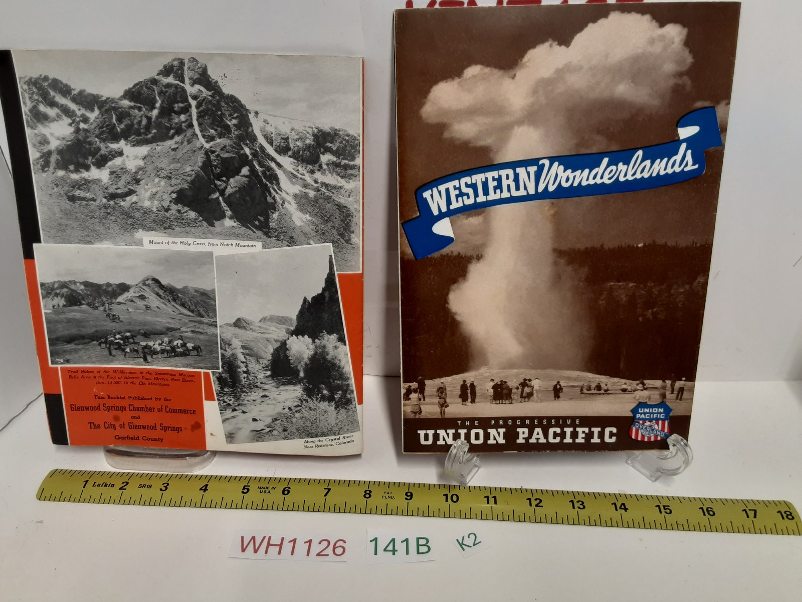 Western Wonderlands Union Pacific Railroad & Glenwood Springs Co Fold Out Broch