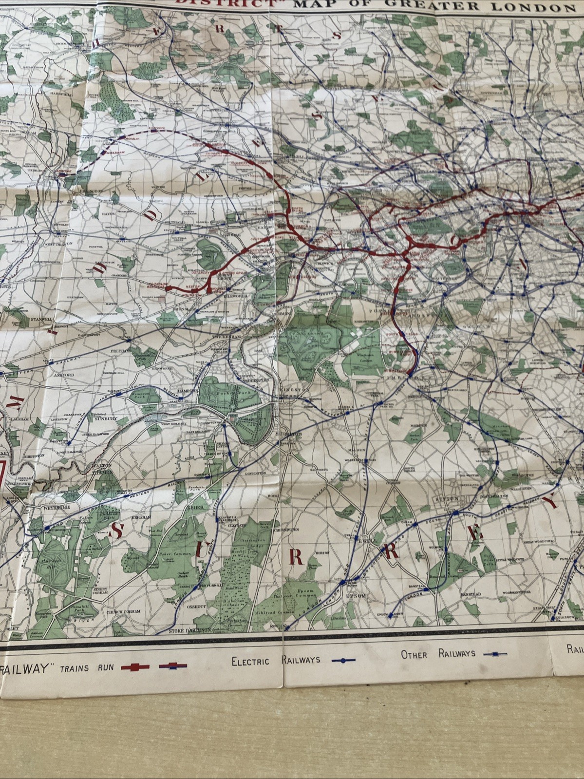 The “District” Map of Greater London & Environs – 1st ed – 1902