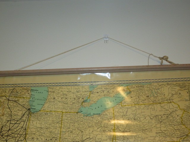 Lg Vtg 1963 Atlantic Coast Line Railroad Wall Map 34 1/2″ x 44 1/2″ Wood