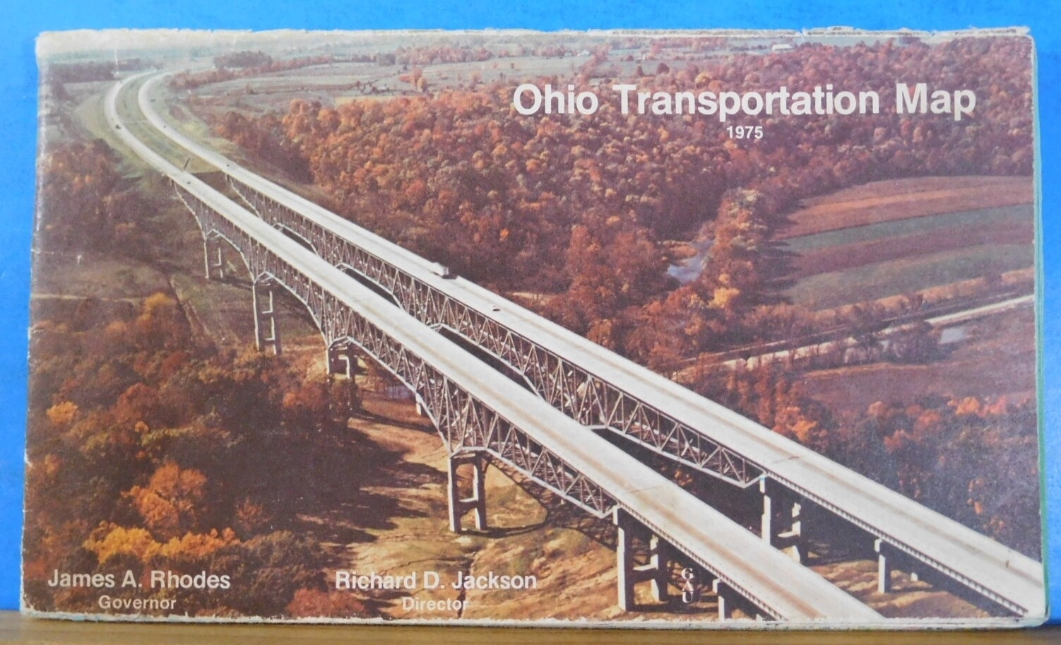 Map Ohio Transportation Map Lot of (2) 1975 1978
