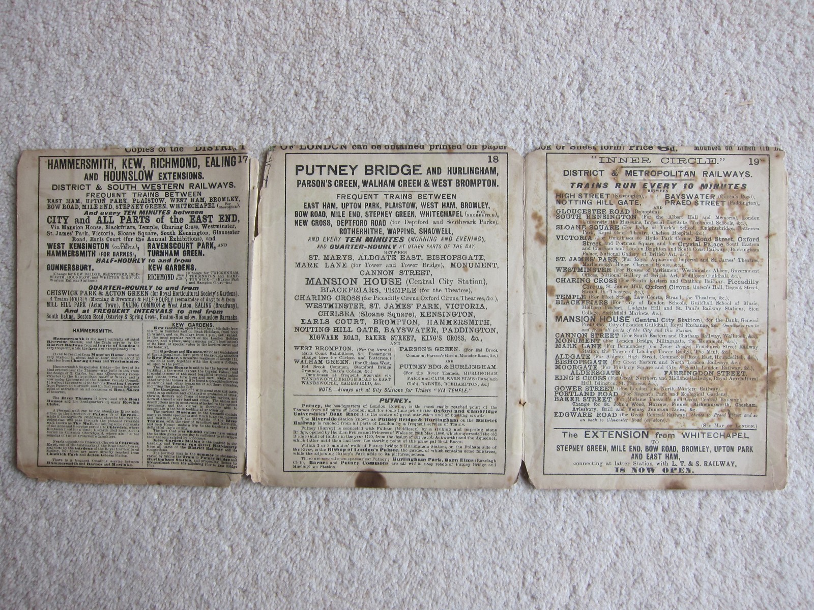 The “District” Map of Greater London & Environs. District Railway Co 1st Ed 1902