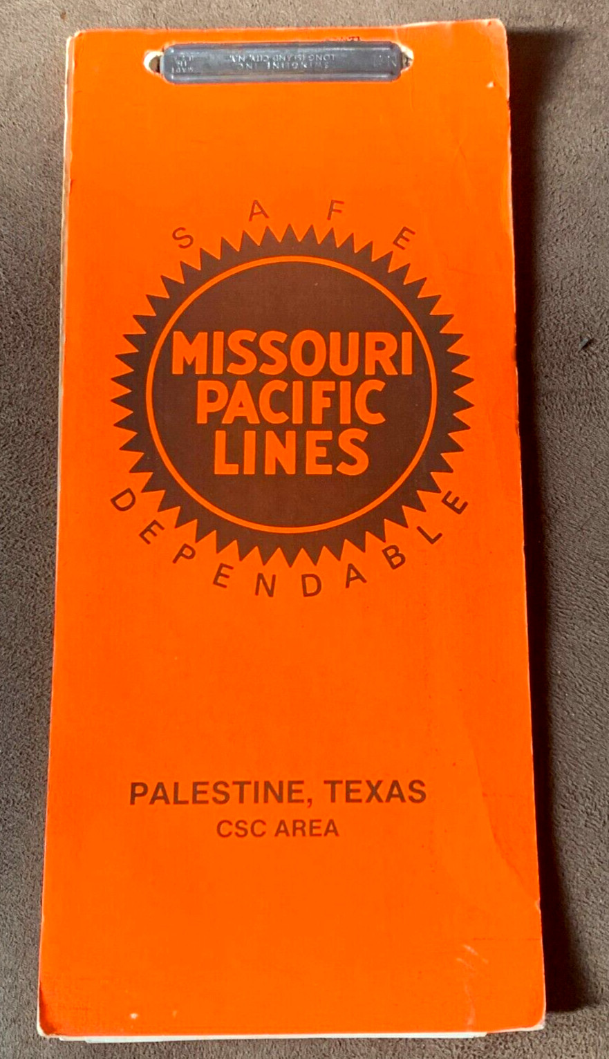 Missouri Pacific 1982 Railroad Issued Palestine TX CSC Zone Track Spot Book
