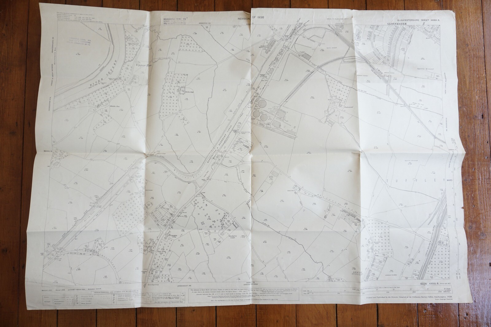 1936 Gloucester New Docks Branch LMSR Railway OS Railway Map