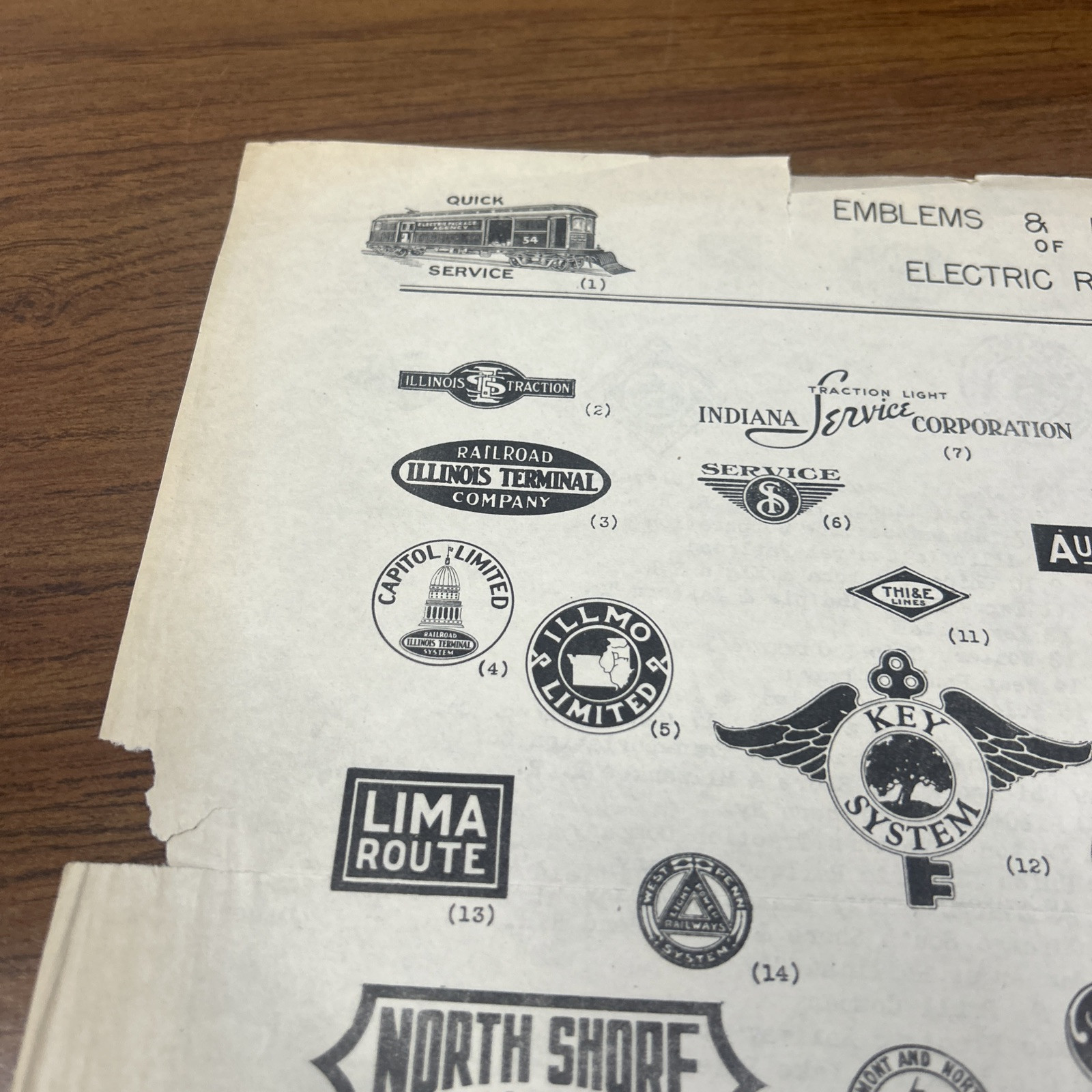 1944 Central Electric Railfans’ Association Bulletin 54 Emblems