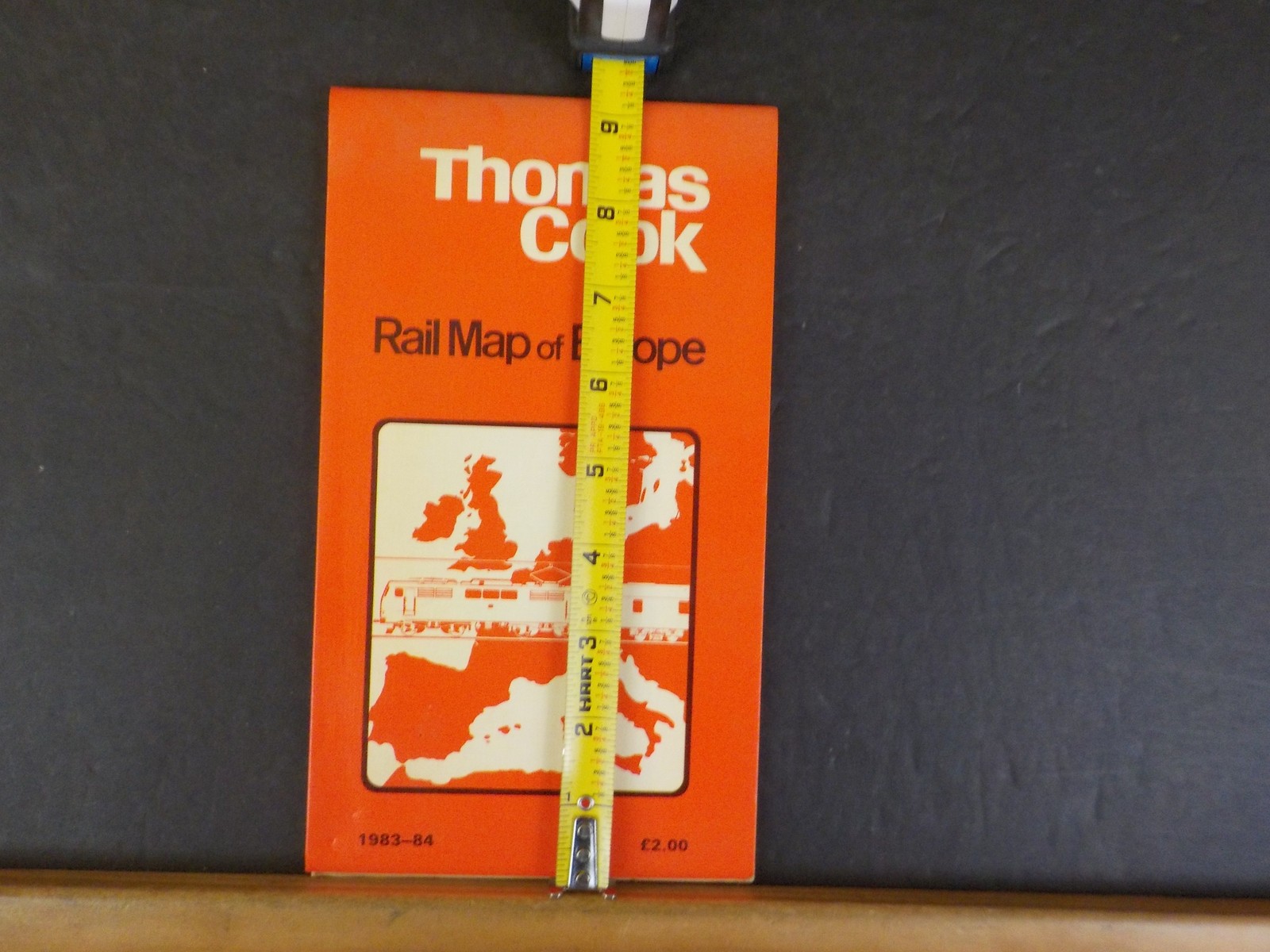 Map Rail map of Europe Tomas Cook 1983-84