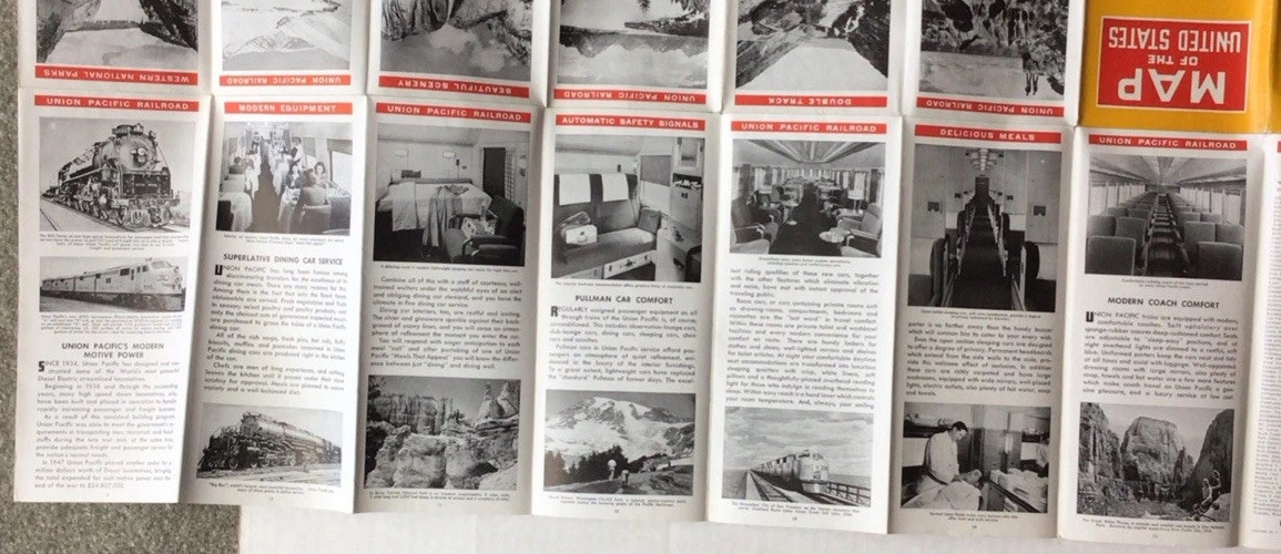 1947 Union Pacific Railroad Map Of The United States #6