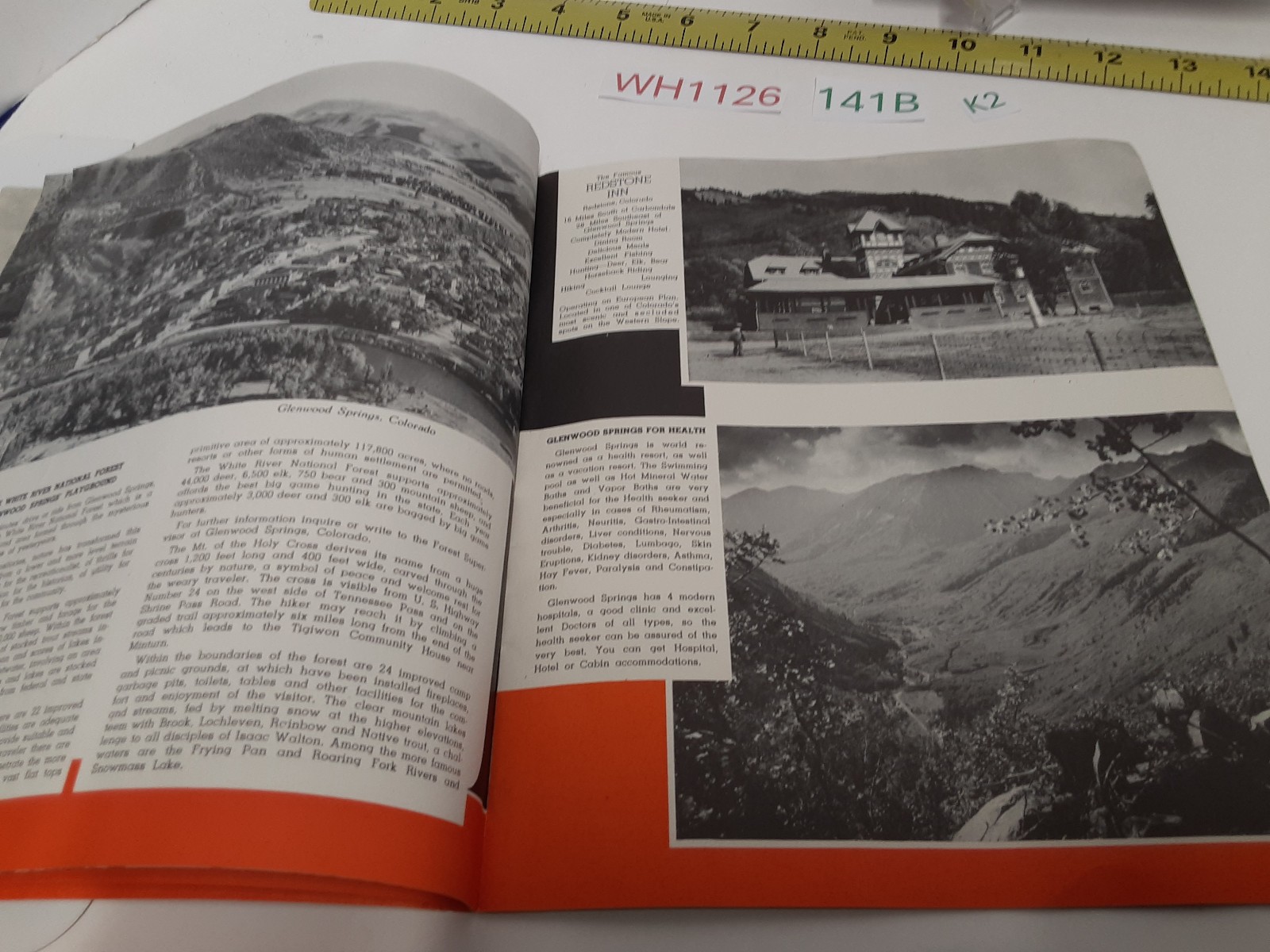 Western Wonderlands Union Pacific Railroad & Glenwood Springs Co Fold Out Broch