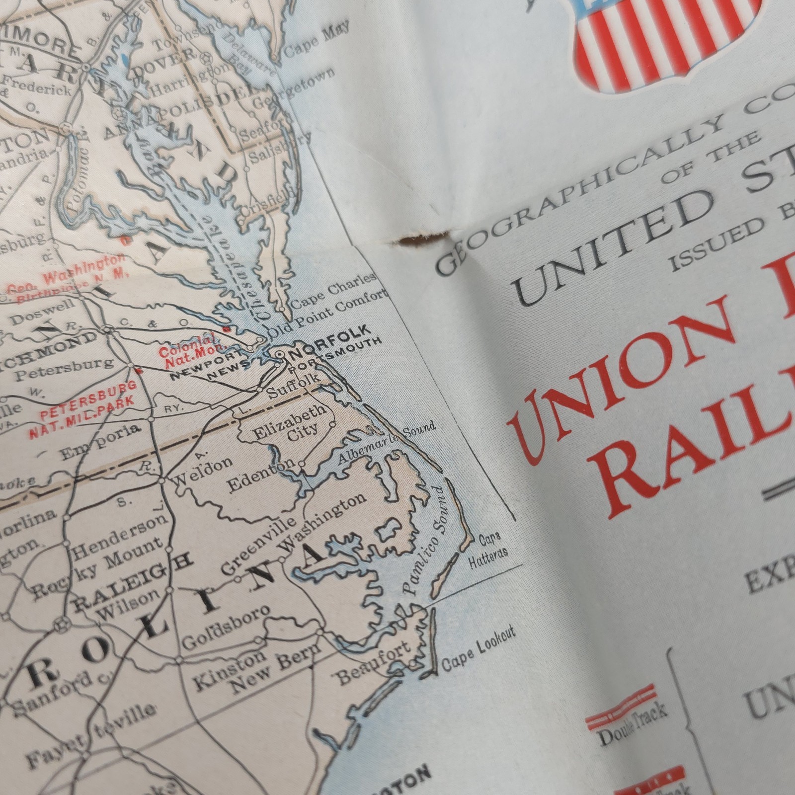1947 Union Pacific Railroad Map of the United States System Route Map Travel