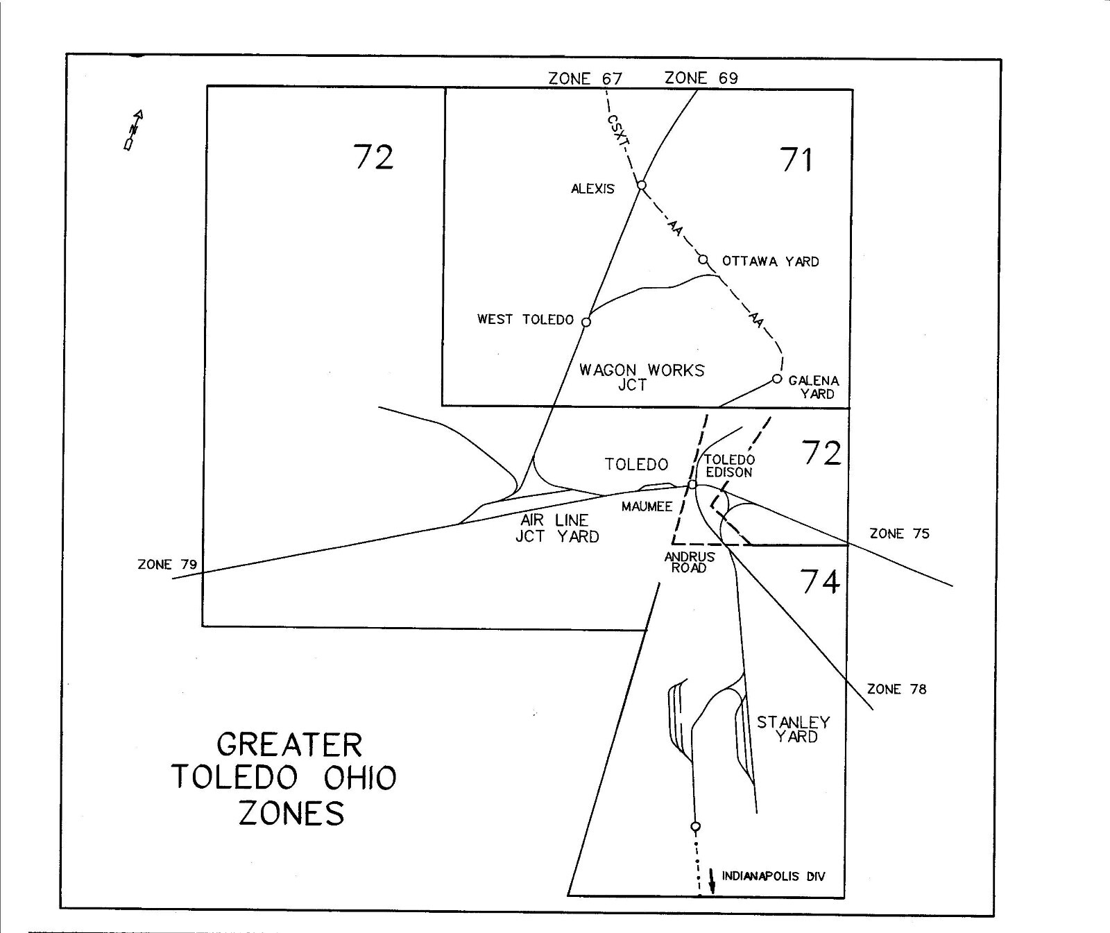 Conrail 1995 Dearborn Div Volume 2 Zone-Track-Spot “ZTS” Maps PDF Pages on DVD