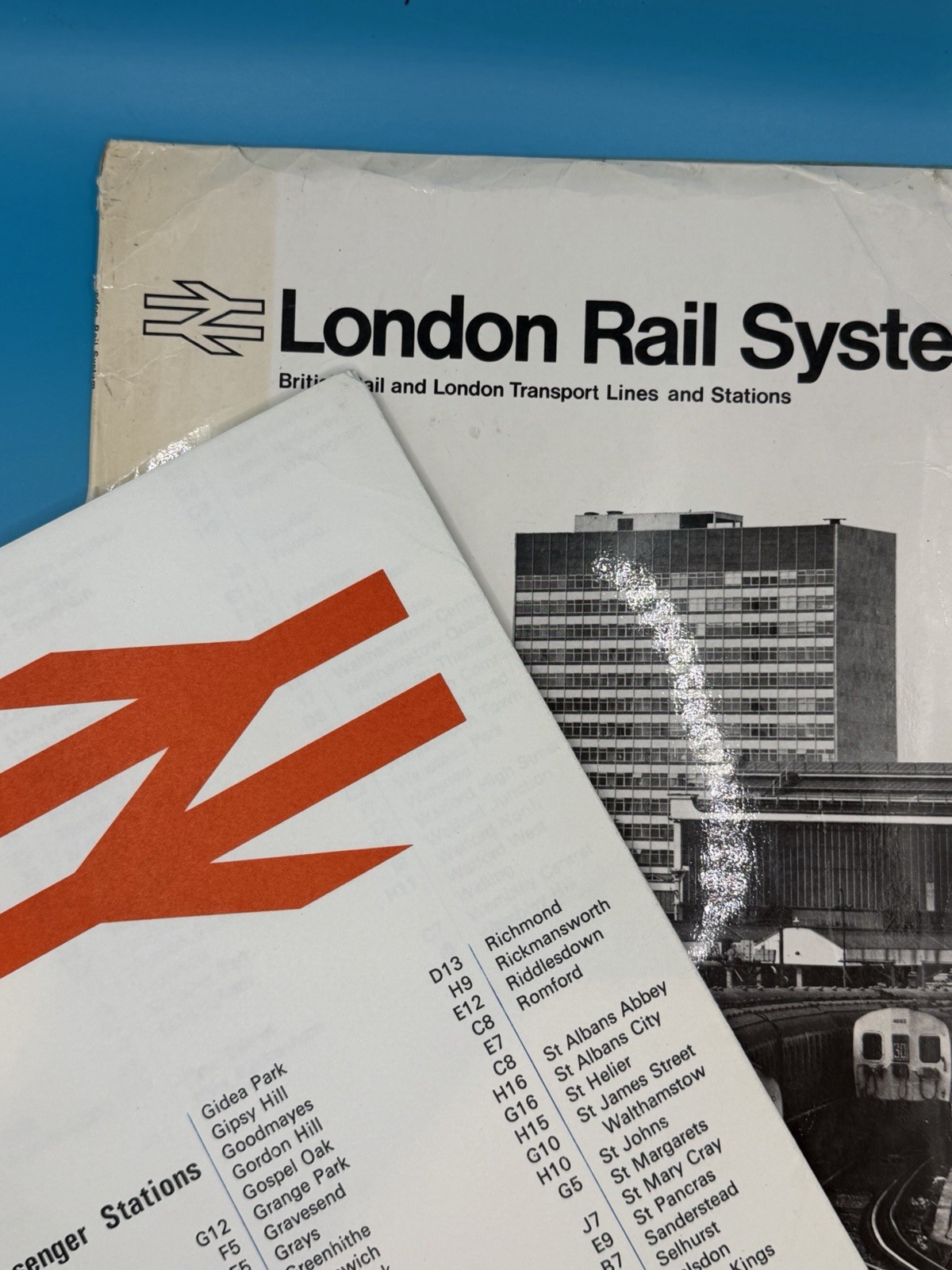 London Rail System British Railways Board Transport Map 1970 underground tube
