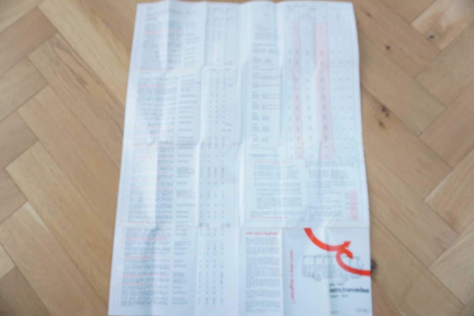 1972 RET Holland Netherlands Bus Tram Railway Route Map