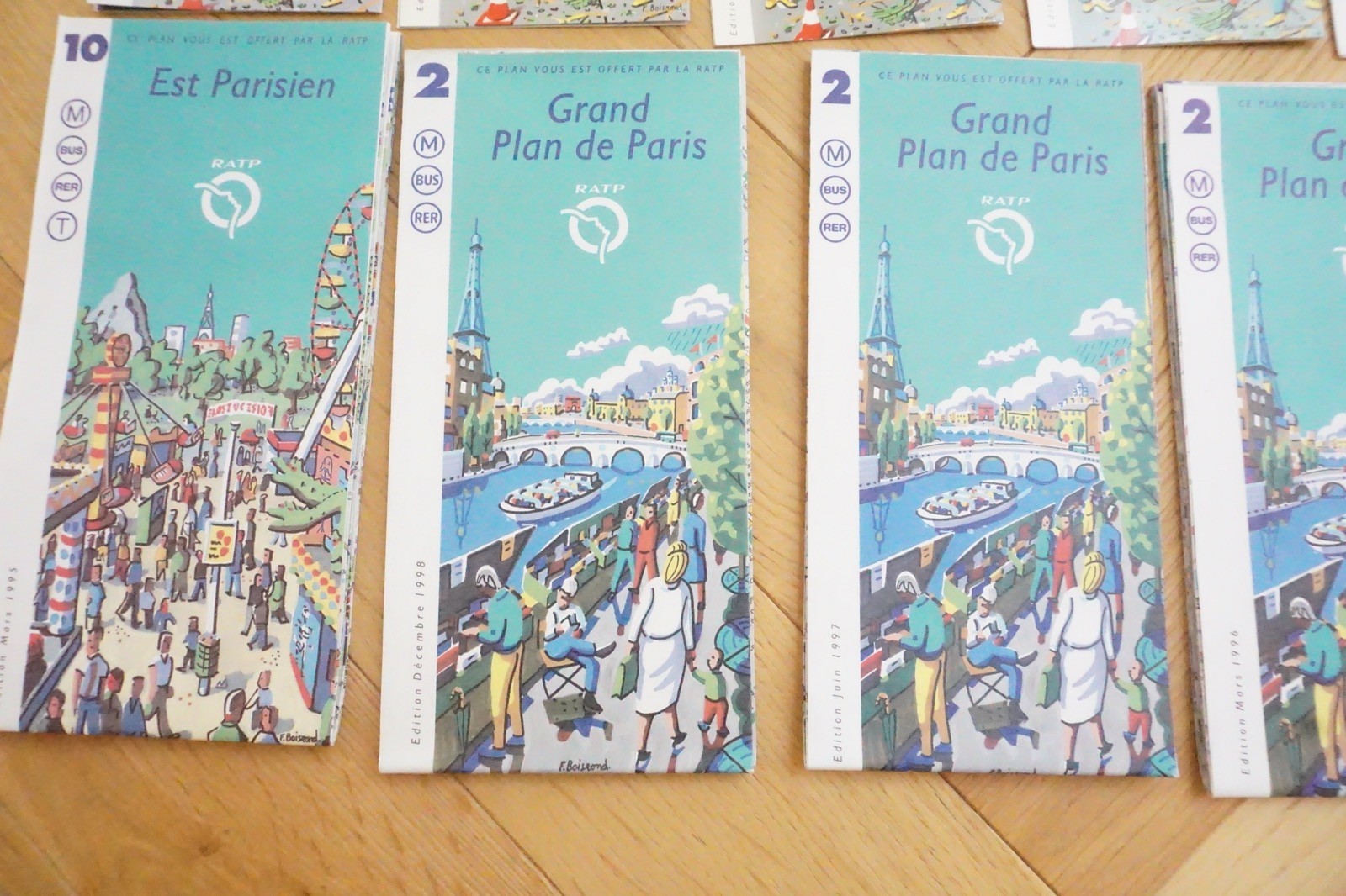 Paris France Francais RAPT SNCF Railway Bus Tram Map Collection Ref D