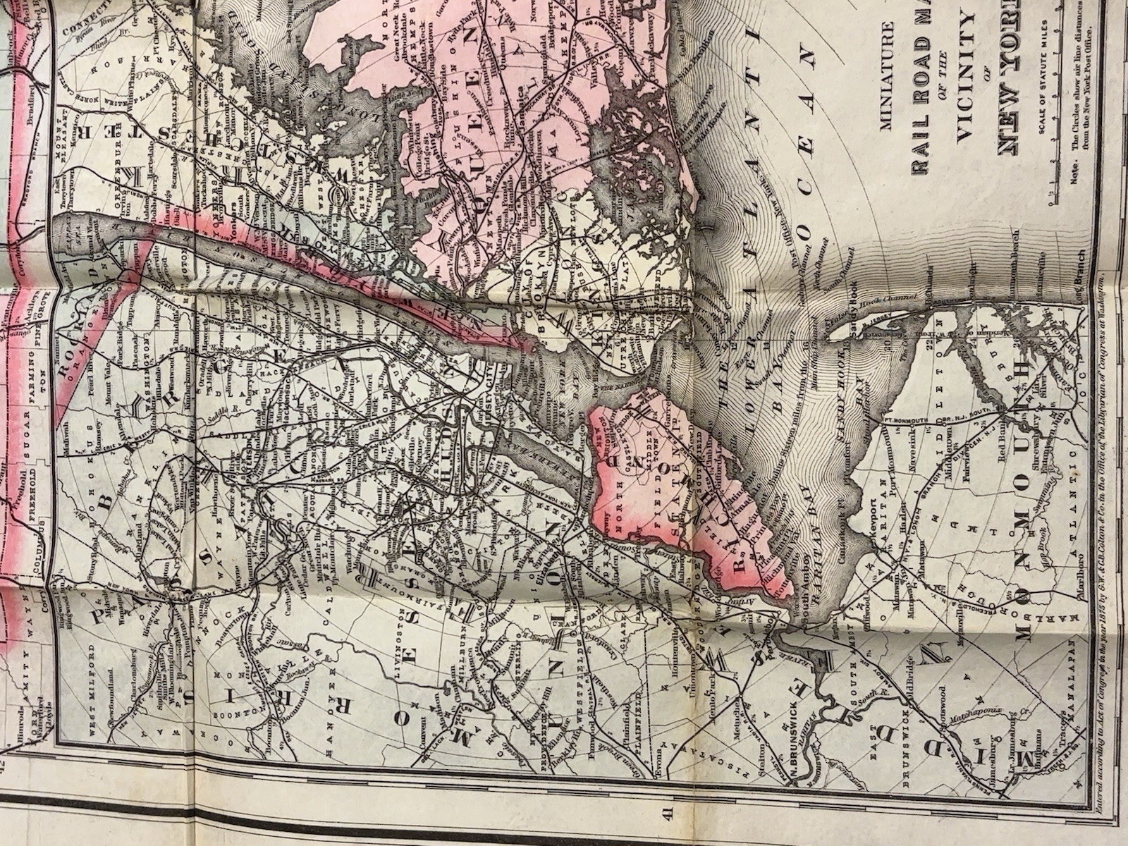 Railroad Collectibles Coltons Rail Road Map NY Canada 1883 & Romance Of Railway
